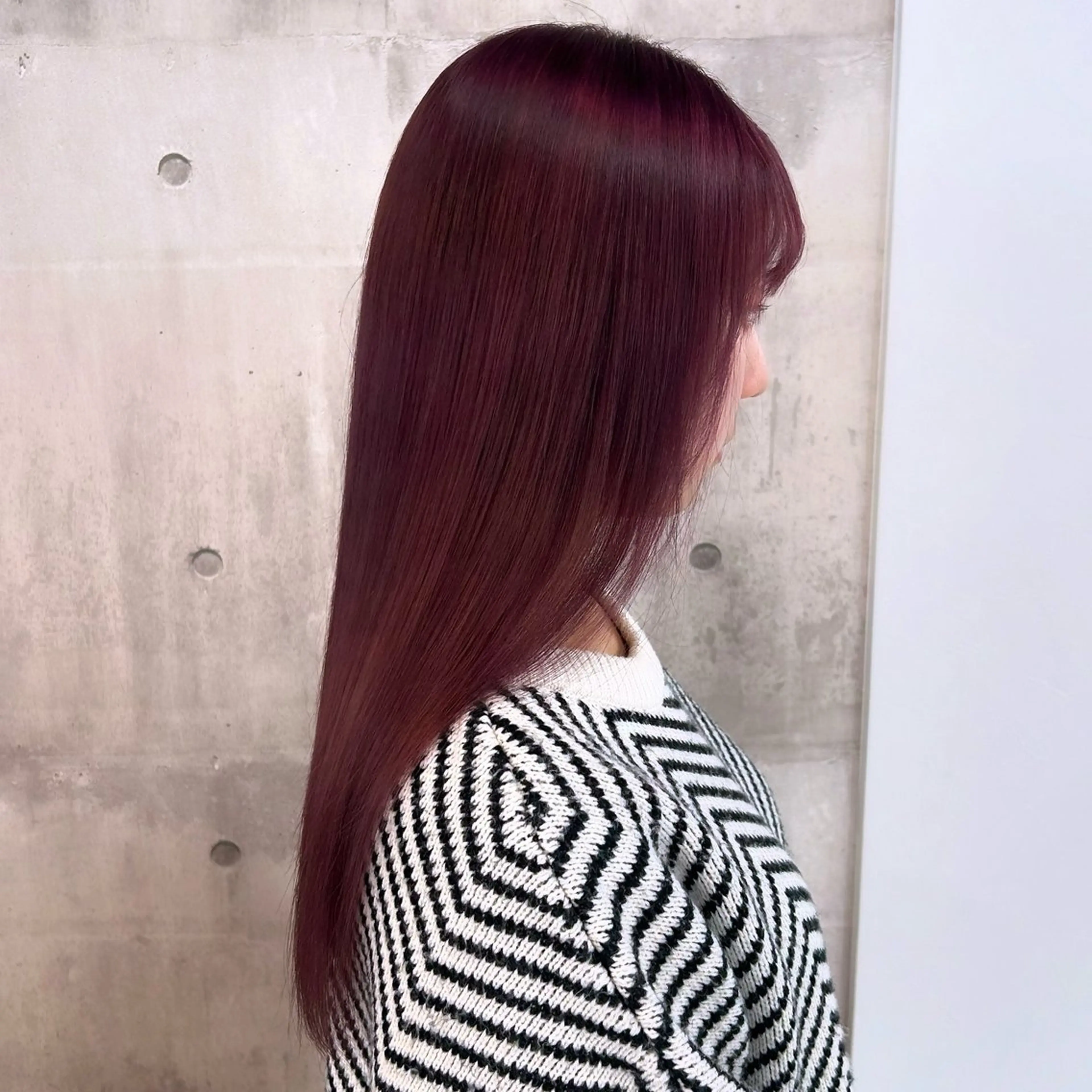 セミロング カラー ヘアカラー トリートメント racil by rest plus所属・ryuto/ブリーチ /髪質改善カラーのヘアスタイル