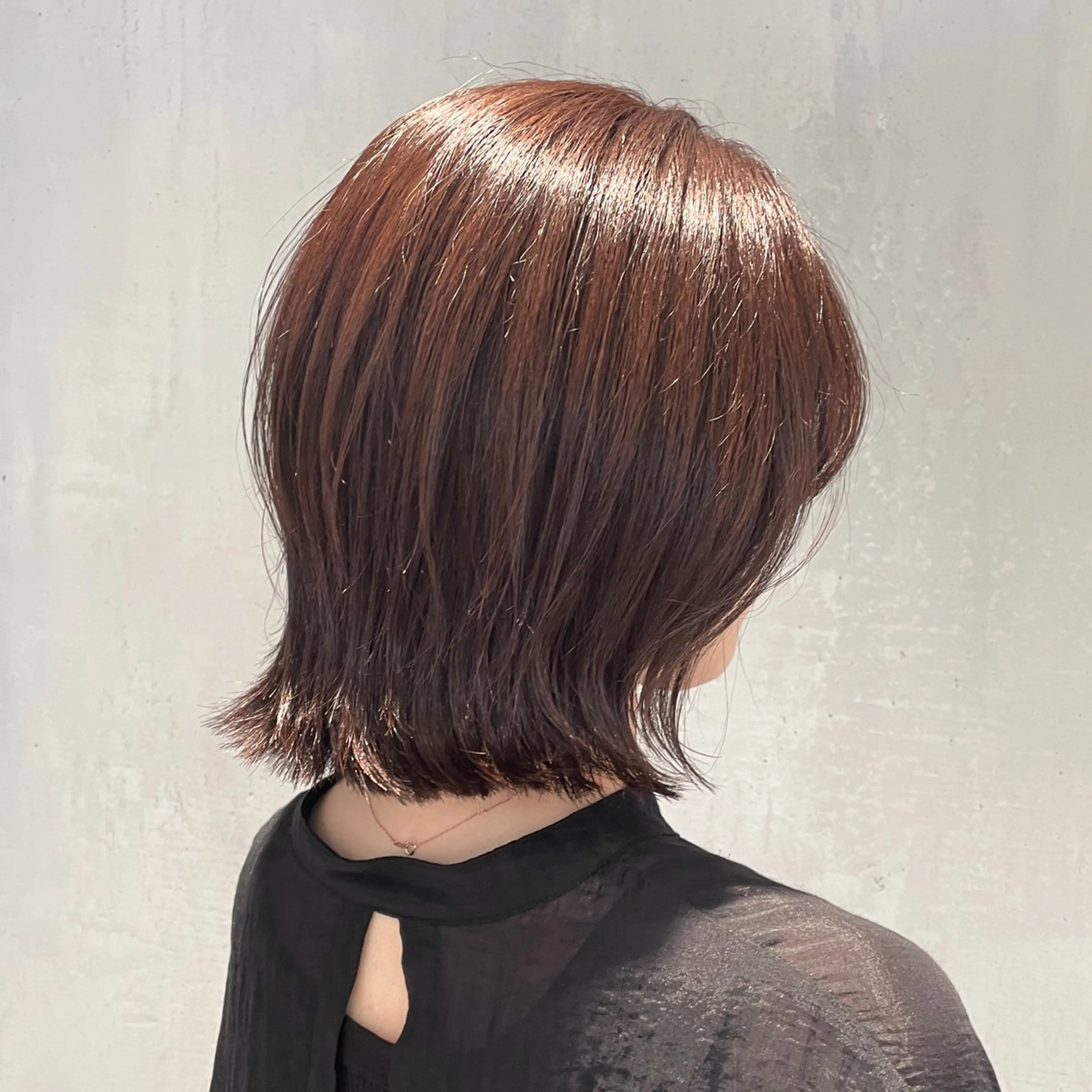 ミディアム カラー ボブ くびれヘア 外ハネヘア カット ヘアカラー トリートメント ヘッドスパ matka白髪ぼかし 大人ヘア/KEIKOのヘアスタイル