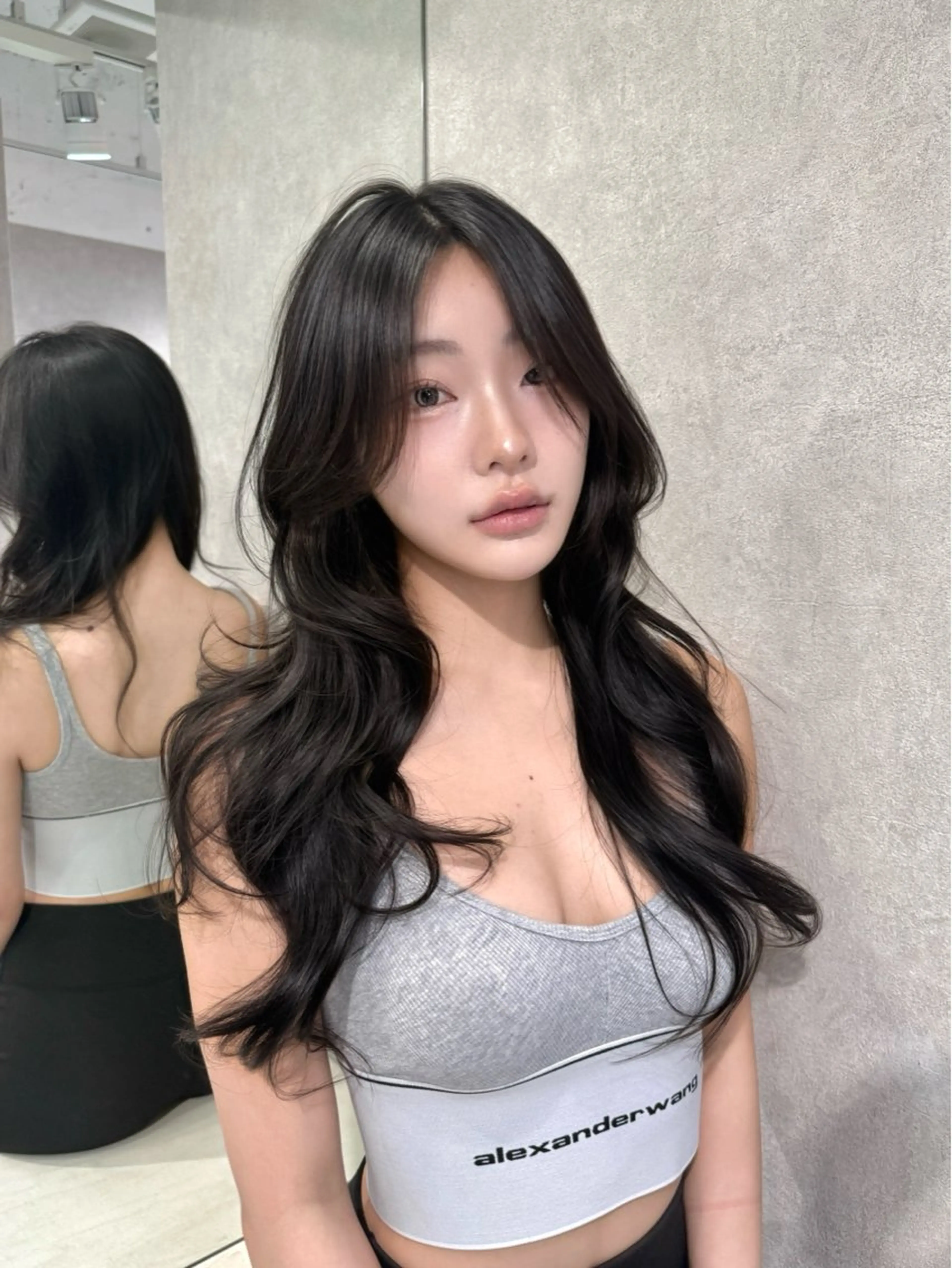 ロング カラー レイヤーカット カット ヘアカラー トリートメント ハッシュカット/ 艶カラー/RIN🩶のヘアスタイル