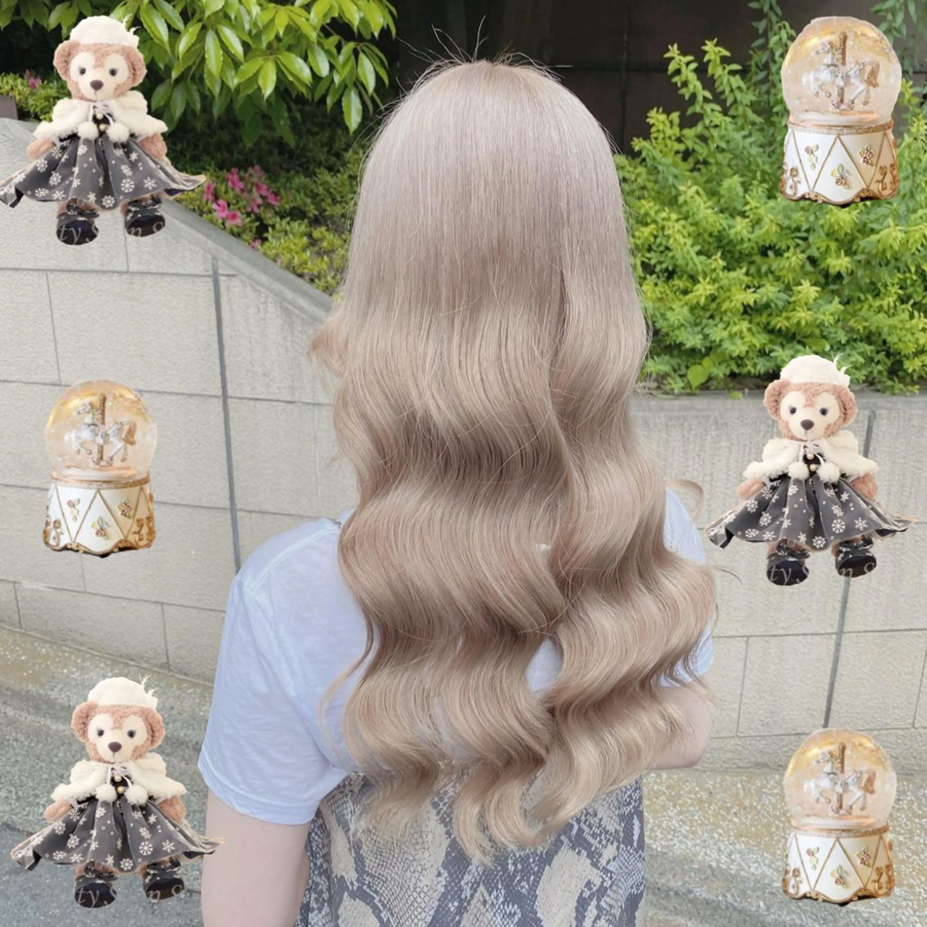 ロング カラー アディクシーカラー アッシュ アッシュブラウン アッシュグレー アッシュグレージュ ヘアカラー トリートメント ダブルカラー特化💍 tiam💍韓国ヘアのヘアスタイル