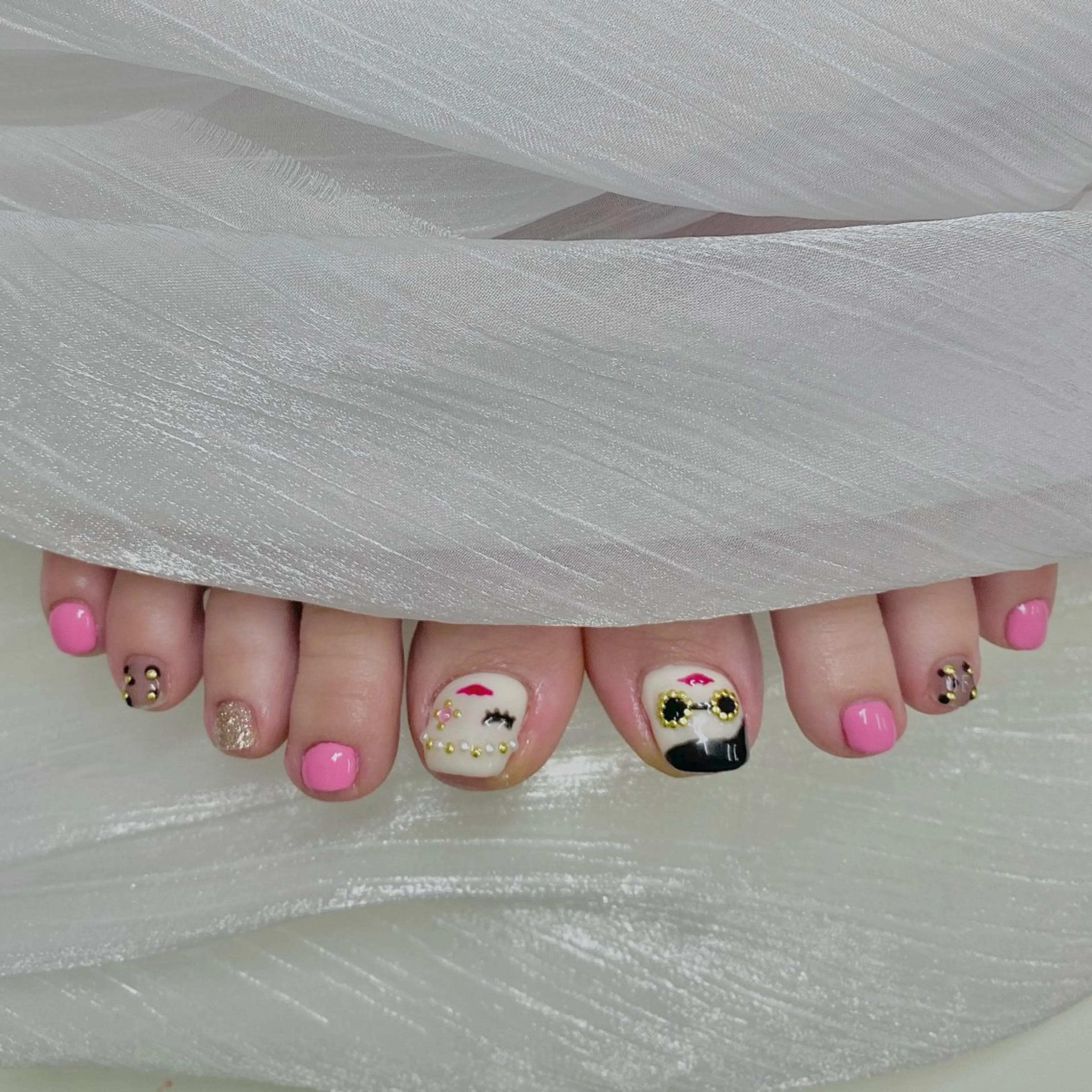 ネイル フットネイル MoMo_Nail 🎀✨のネイルデザイン