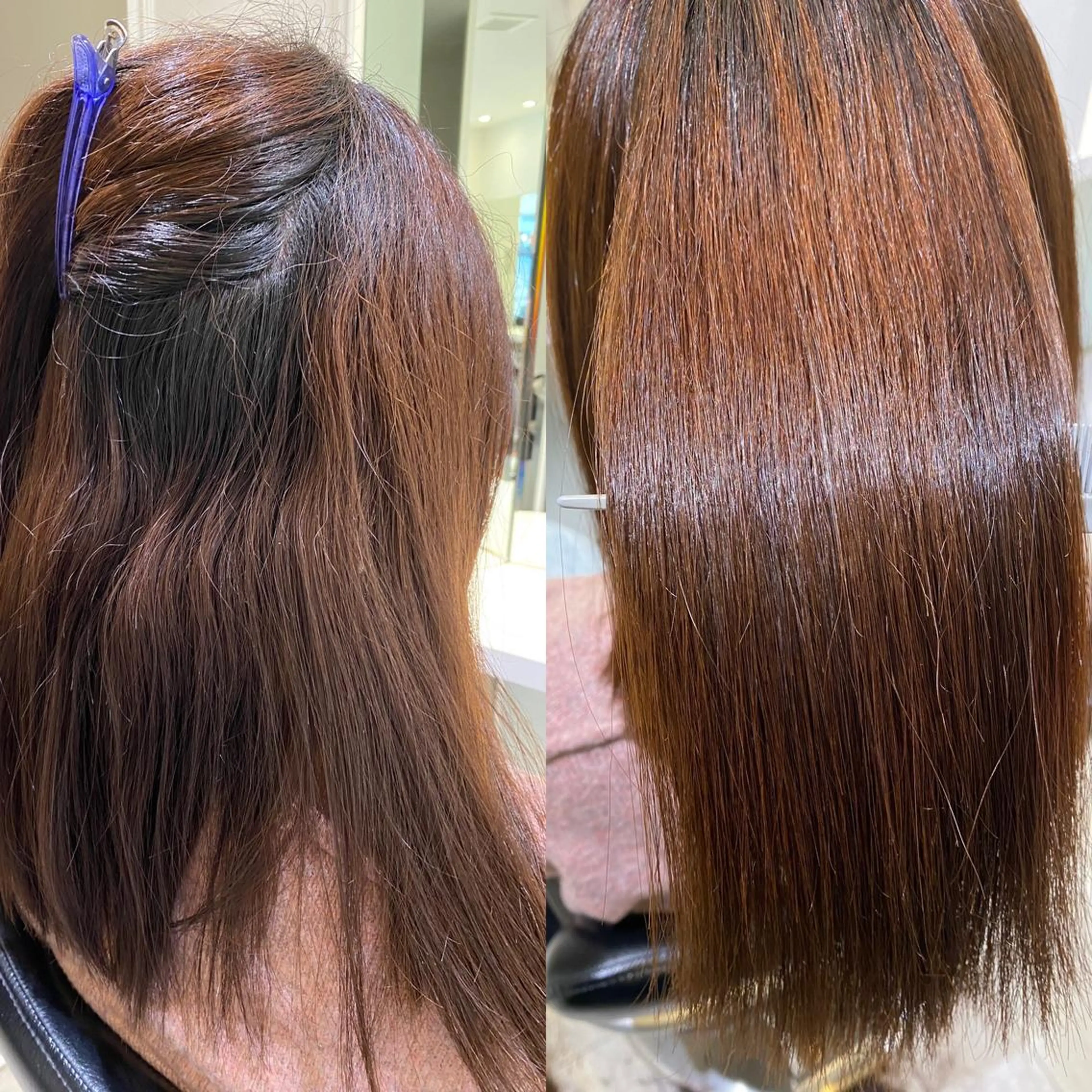 セミロング カット 縮毛矯正 💎髪質改善/縮毛矯 正特化💎鈴木一寿のヘアスタイル