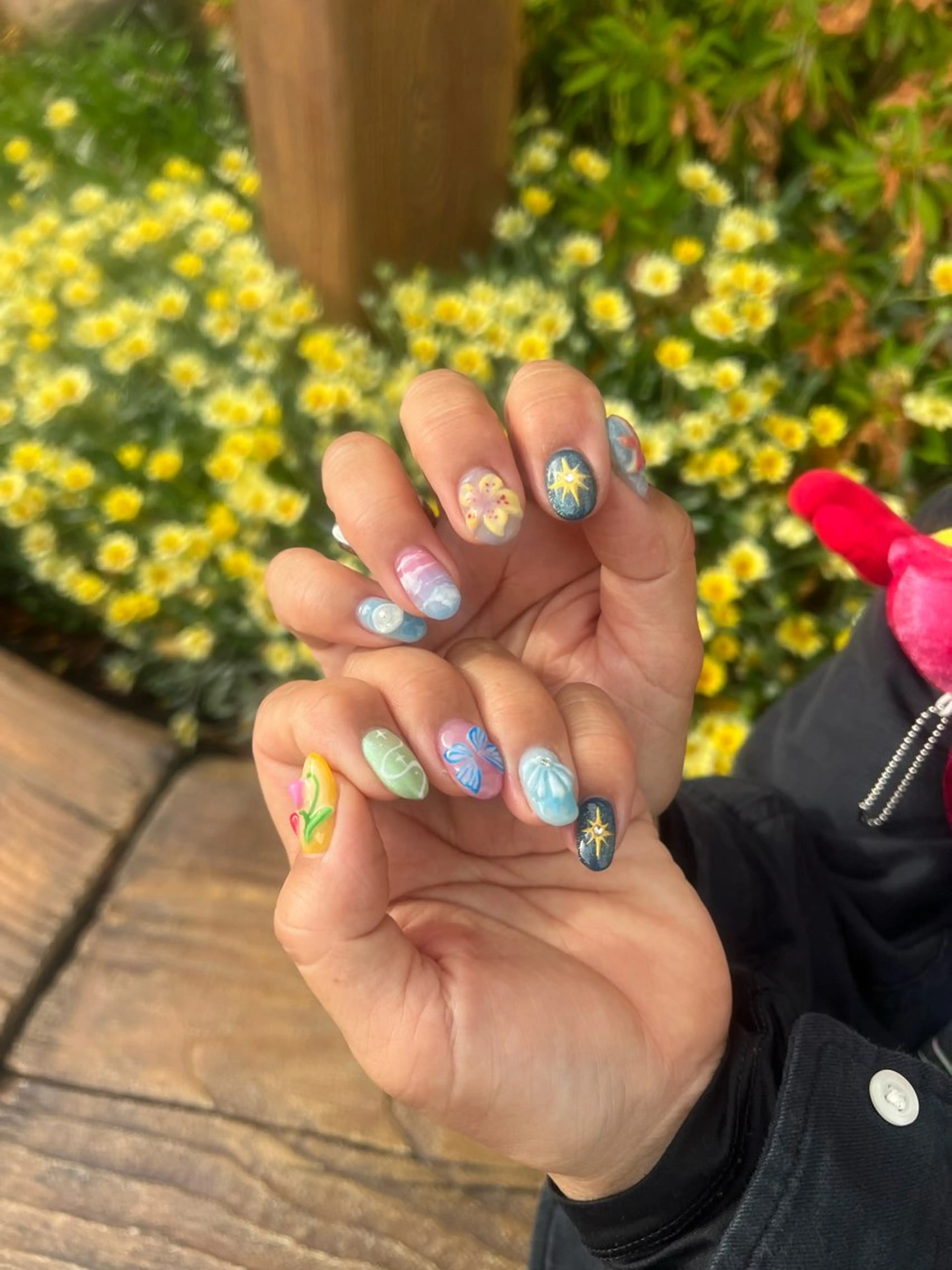 ネイル ショートネイル ハンドネイル フットネイル butter flowerのネイルデザイン