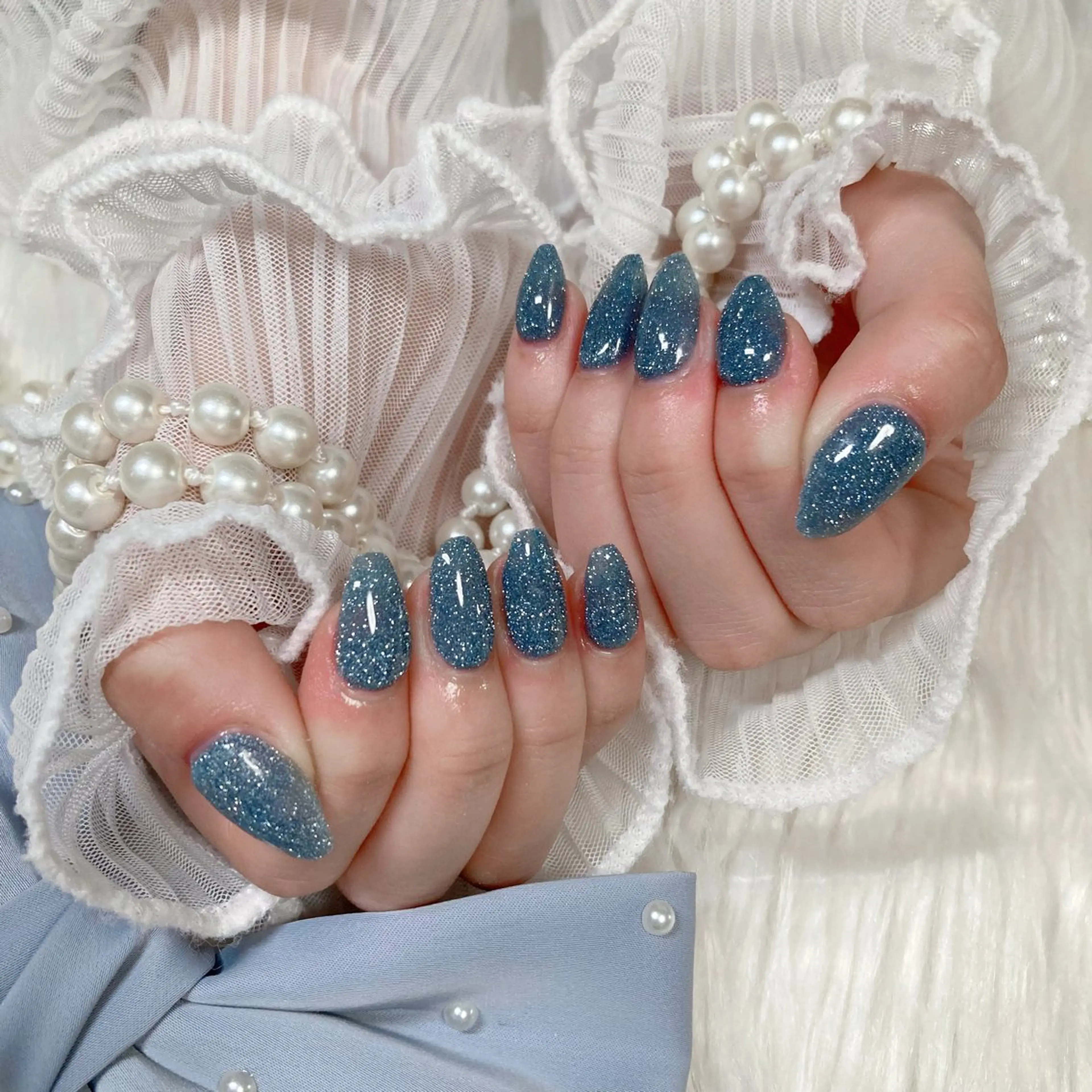 ネイル フラッシュネイル フラッシュマグ ハンドネイル ✩.*🎀 aoi🎀4/20空のネイルデザイン