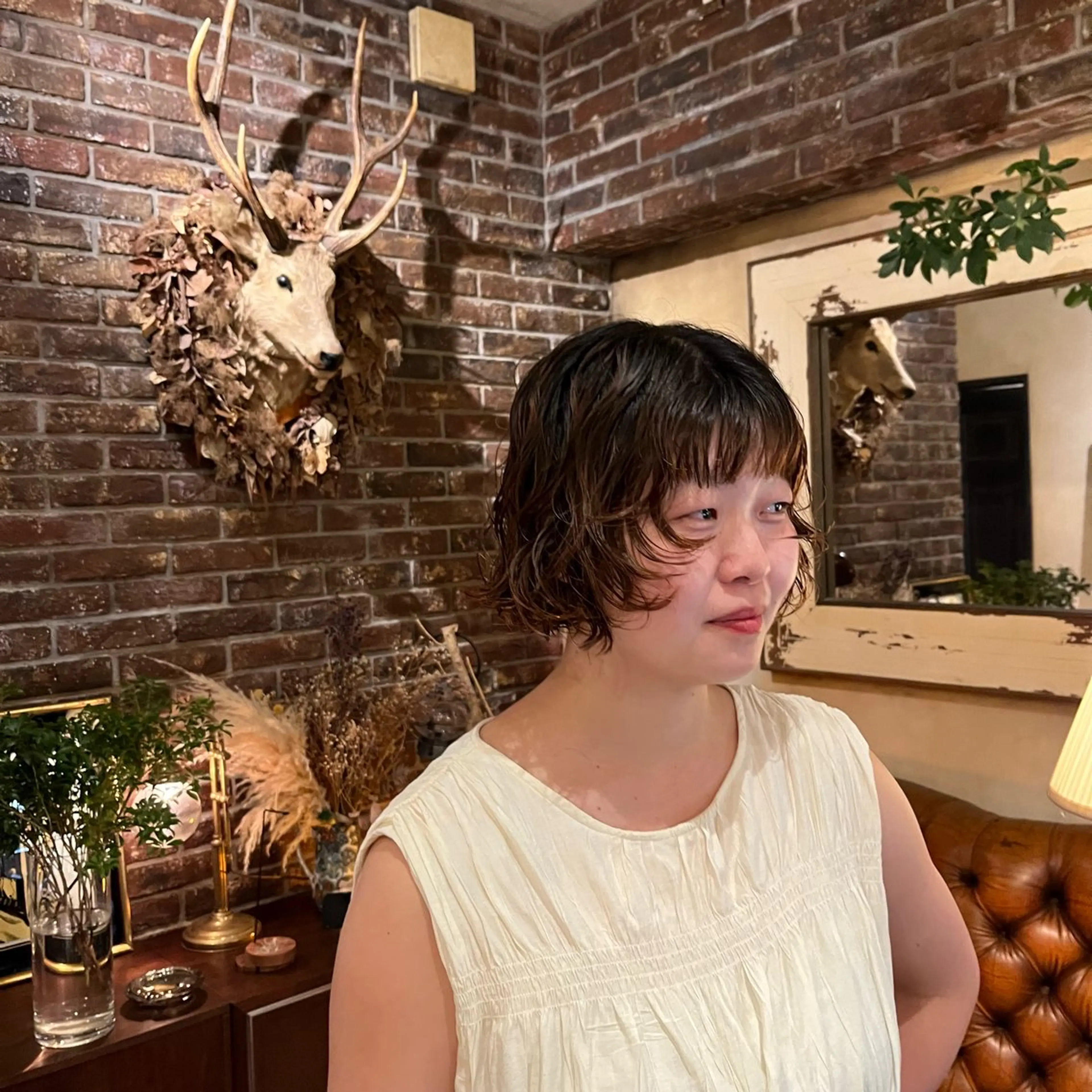 ショート パーマ カット パーマ ヘッドスパ benji 学芸大学所属・朝が楽なパーマ 🌱ショート/緒方椋のヘアスタイル