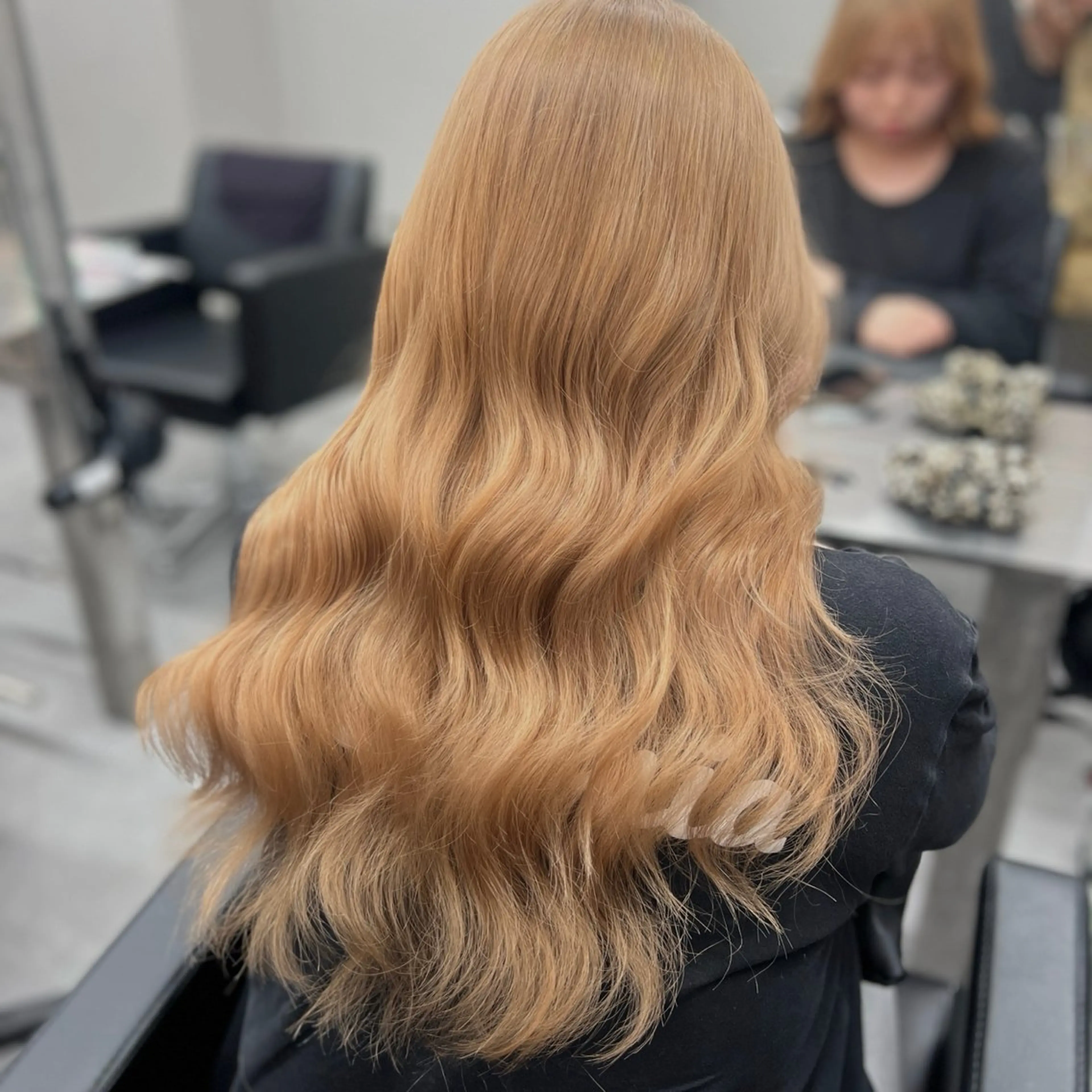 セミロング カラー ベージュカラー ヘアカラー トリートメント もも なのヘアスタイル