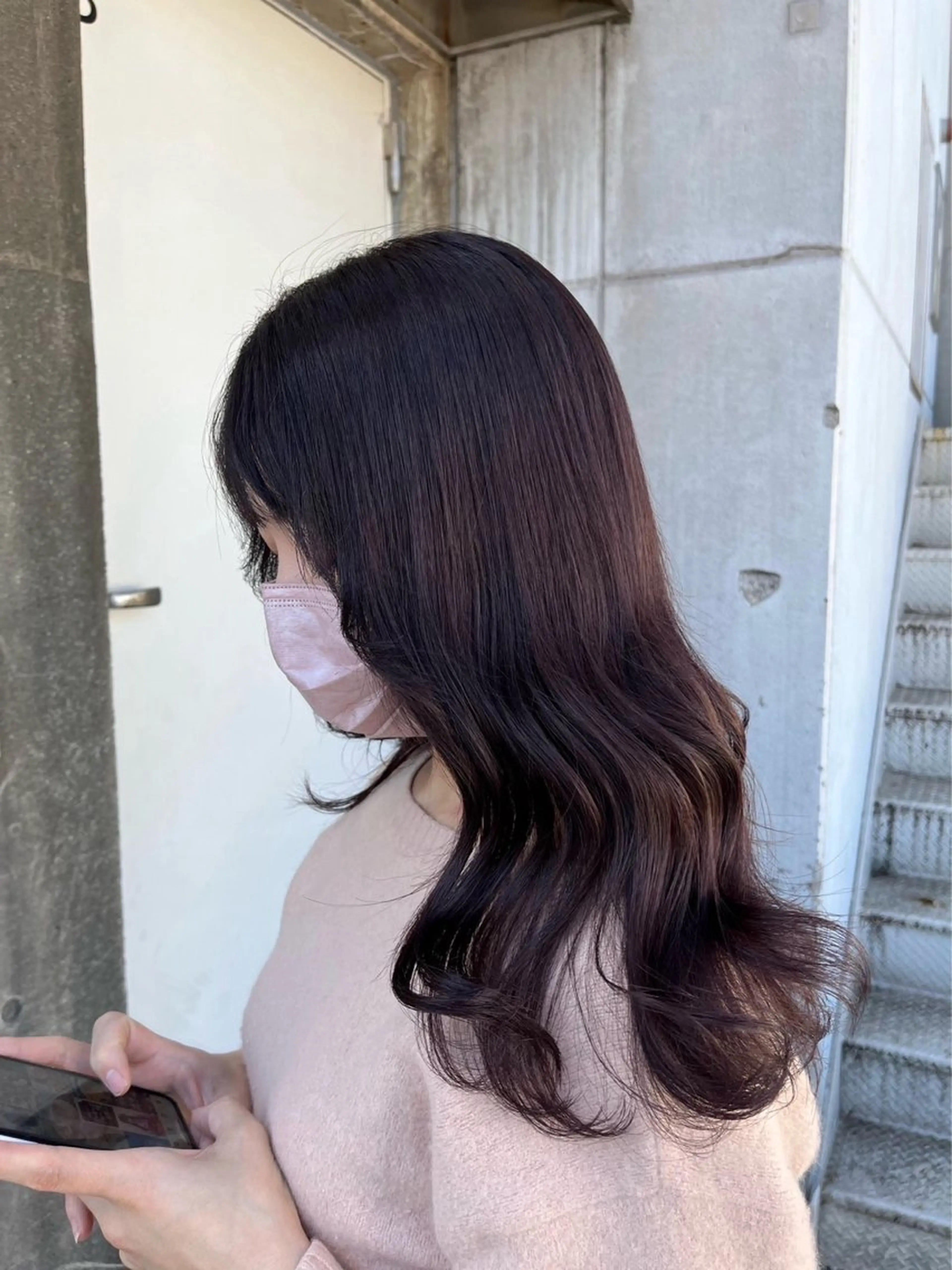 ロング カラー 表参道/透明感カラー /暗髪/ジュキヤのヘアスタイル