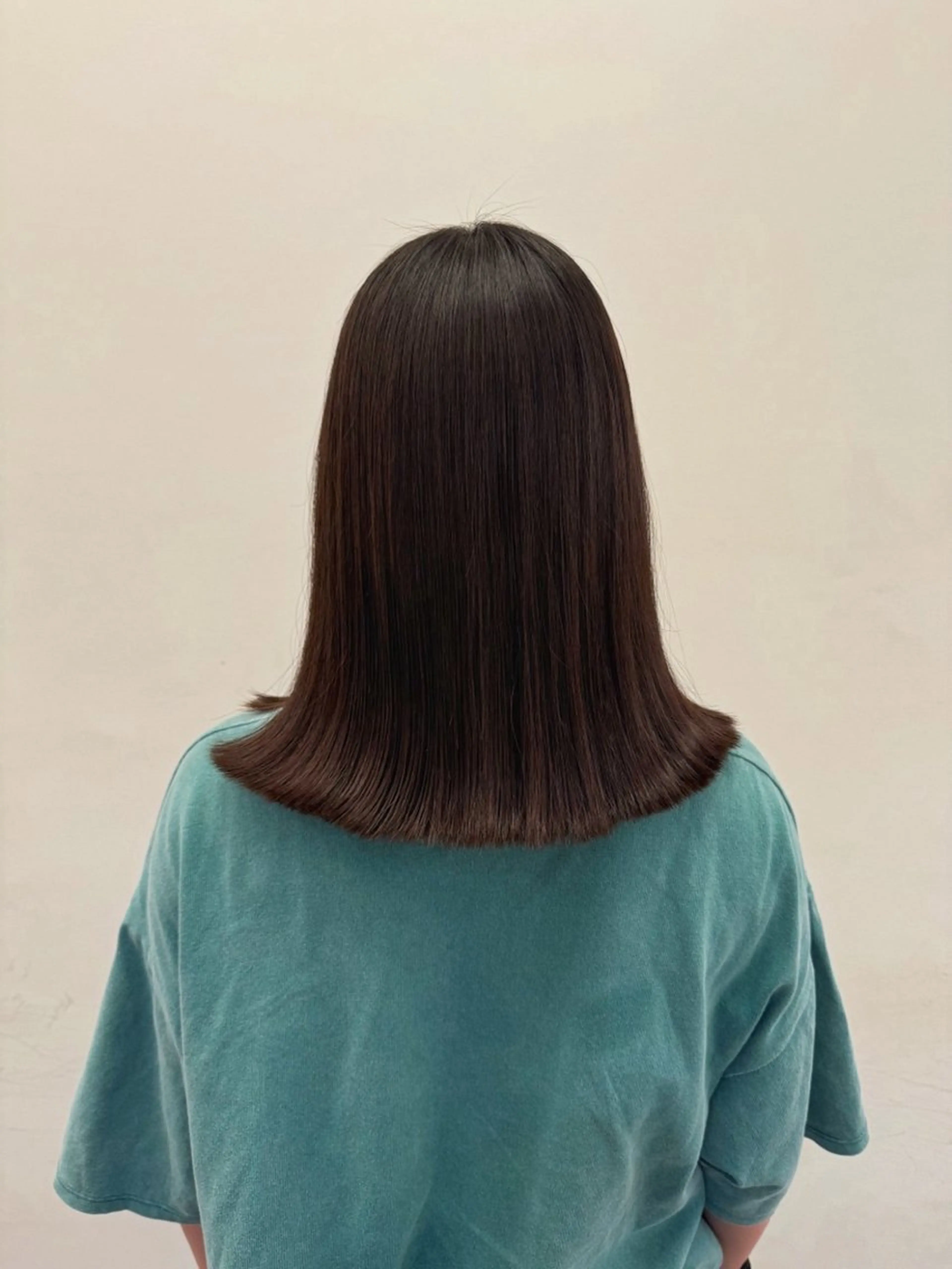 ミディアム ヘアカラー ホリグチ ルナのヘアスタイル