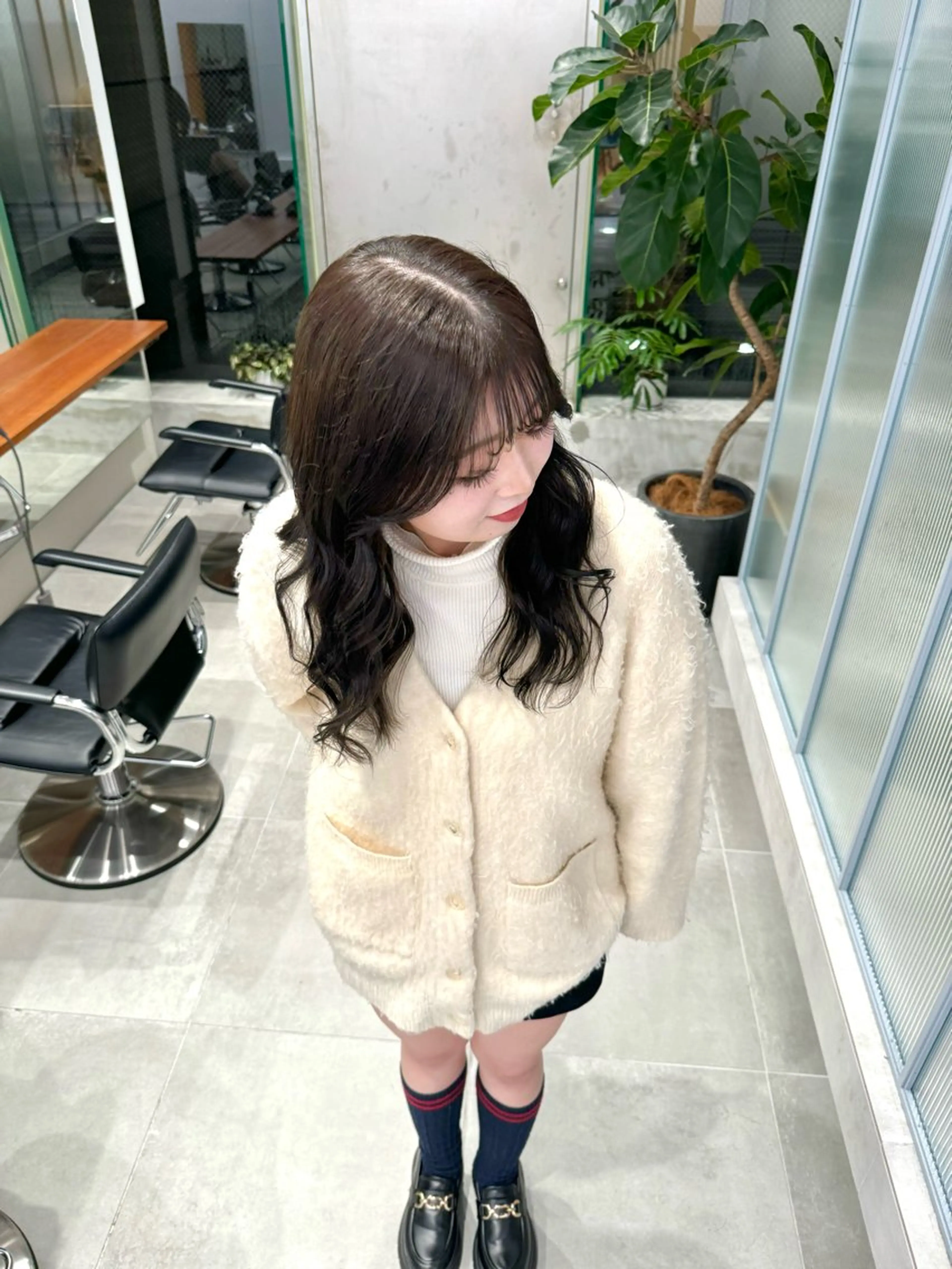 カラー ヘアカラー ひかり／ベージュ ／似合わせカットのヘアスタイル