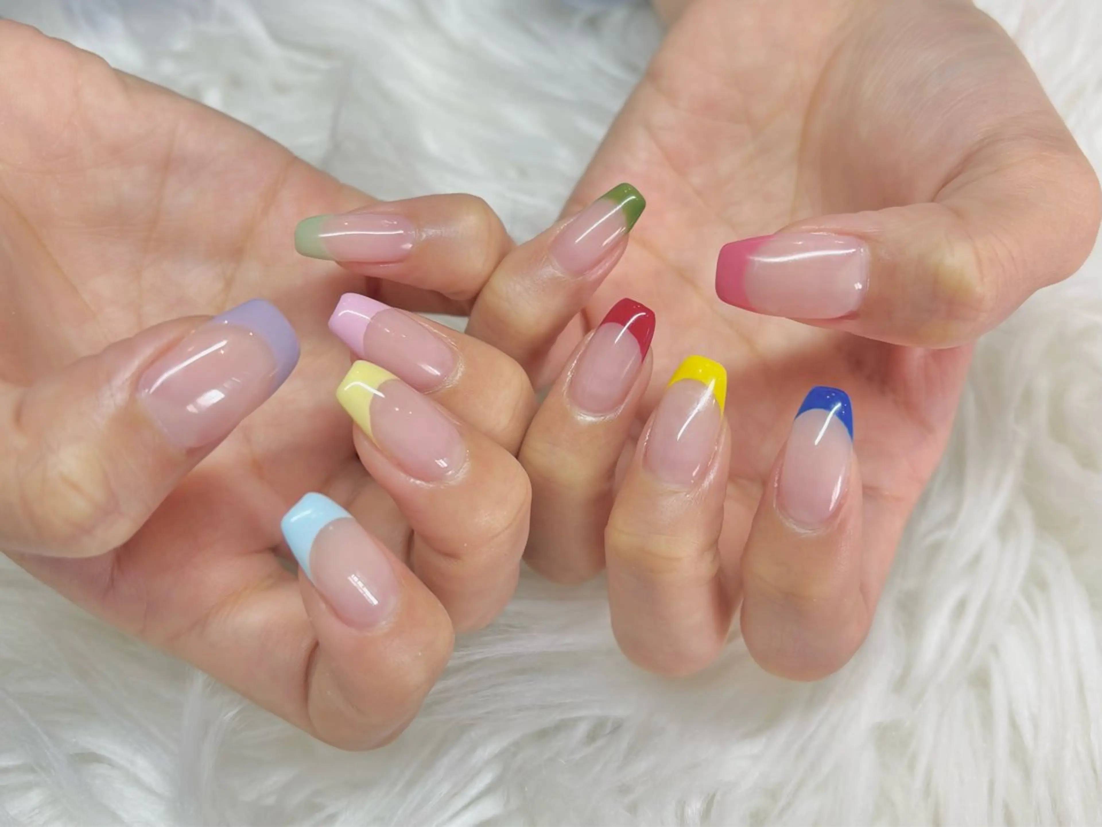 ネイル フレンチネイル ハンドネイル Bianca大名店 WATANABEのネイルデザイン