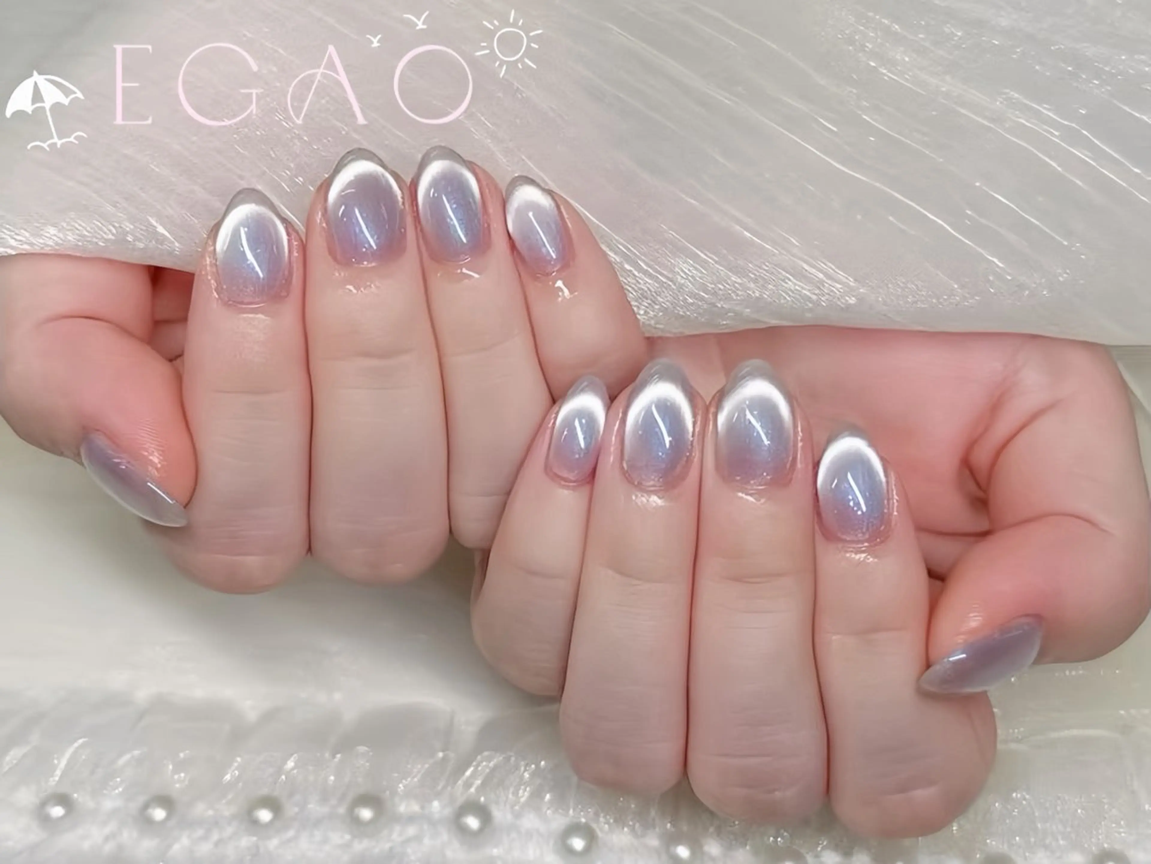 ネイル アートネイル フットネイル フレンチネイル ジェルネイル グラデーション ハンドネイル Egao Nail錦糸町店のネイルデザイン