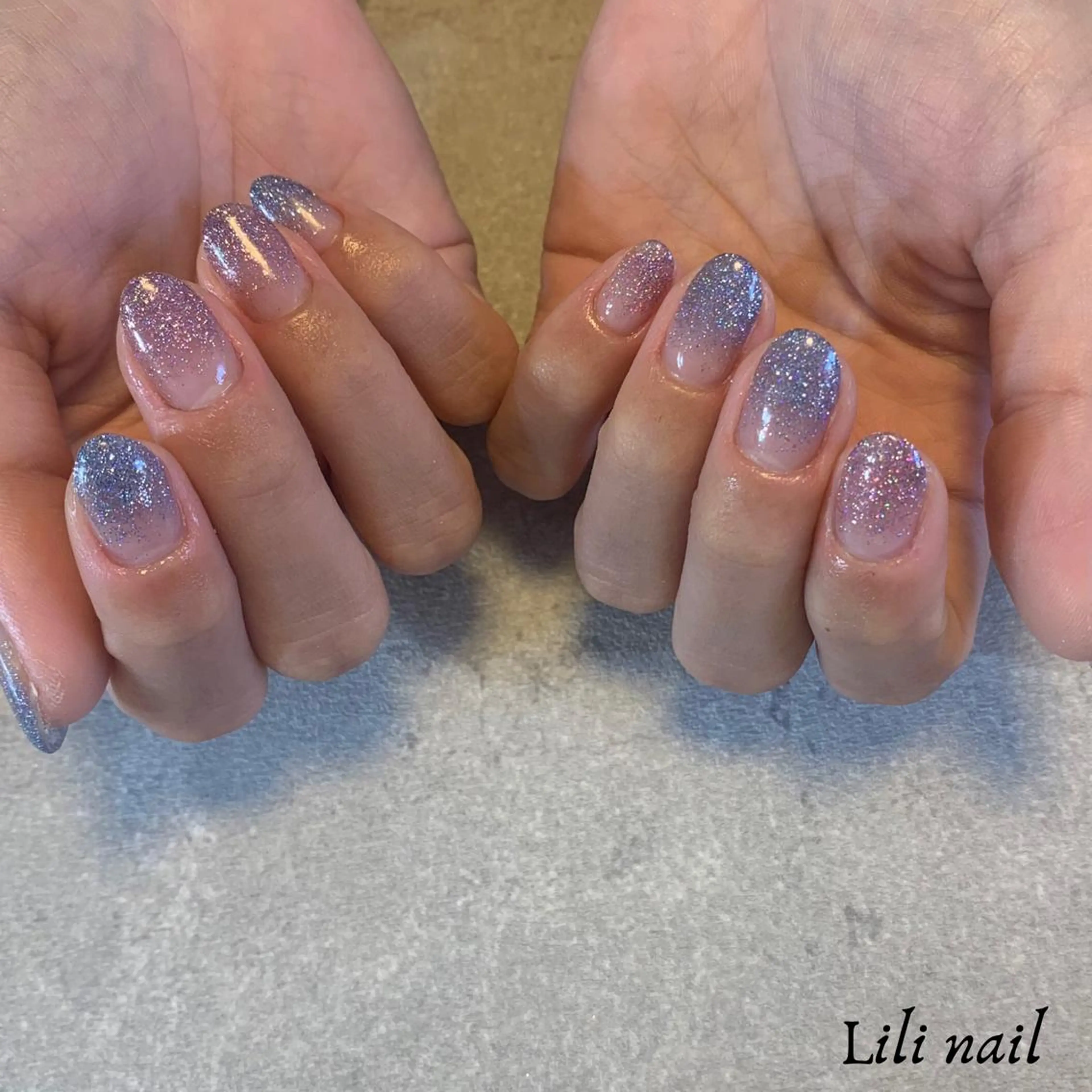 ネイル フラッシュネイル キラキラネイル 韓国ネイル Lilibeauty salonのネイルデザイン