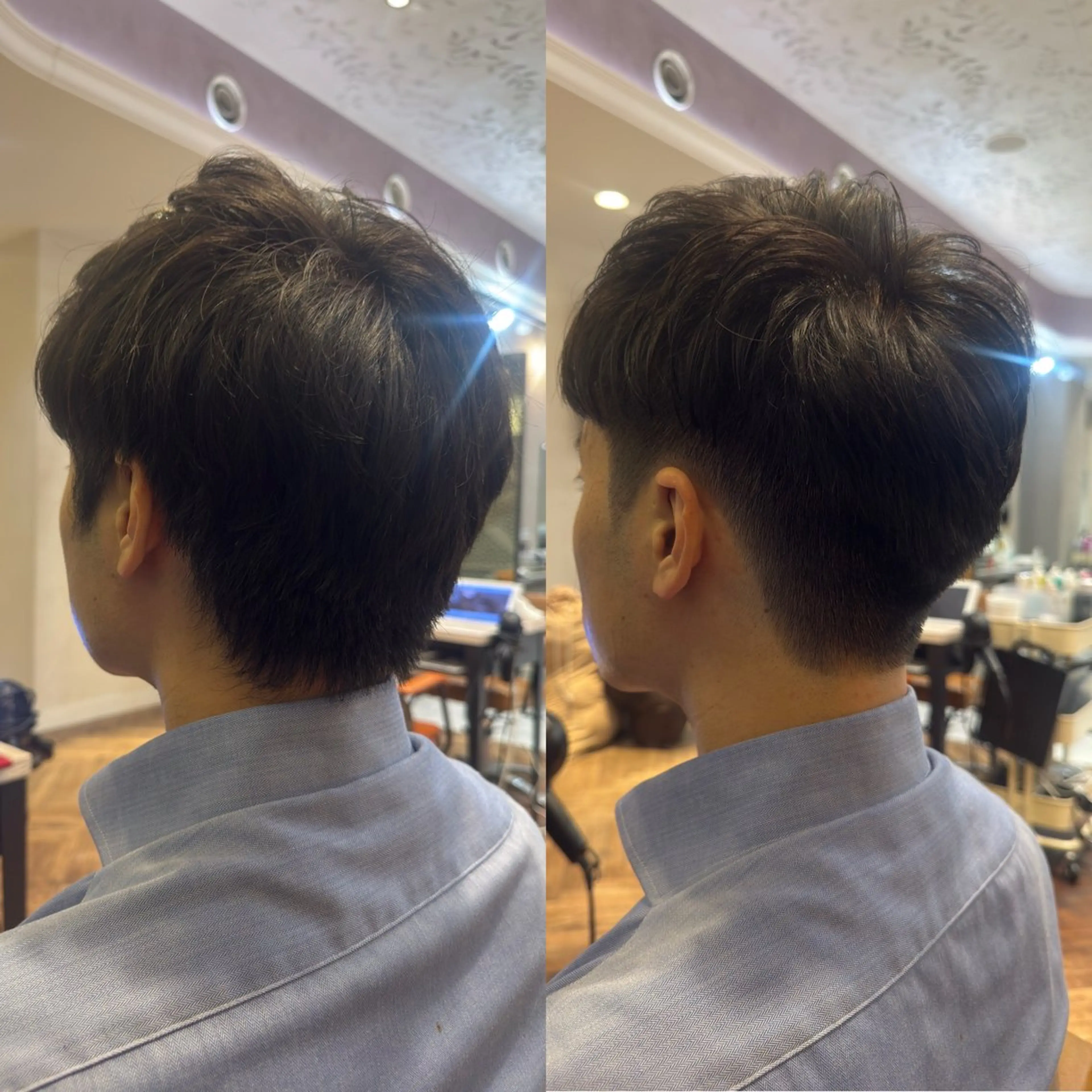 メンズ 刈り上げ カット 頭から整える美容師 松田のヘアスタイル