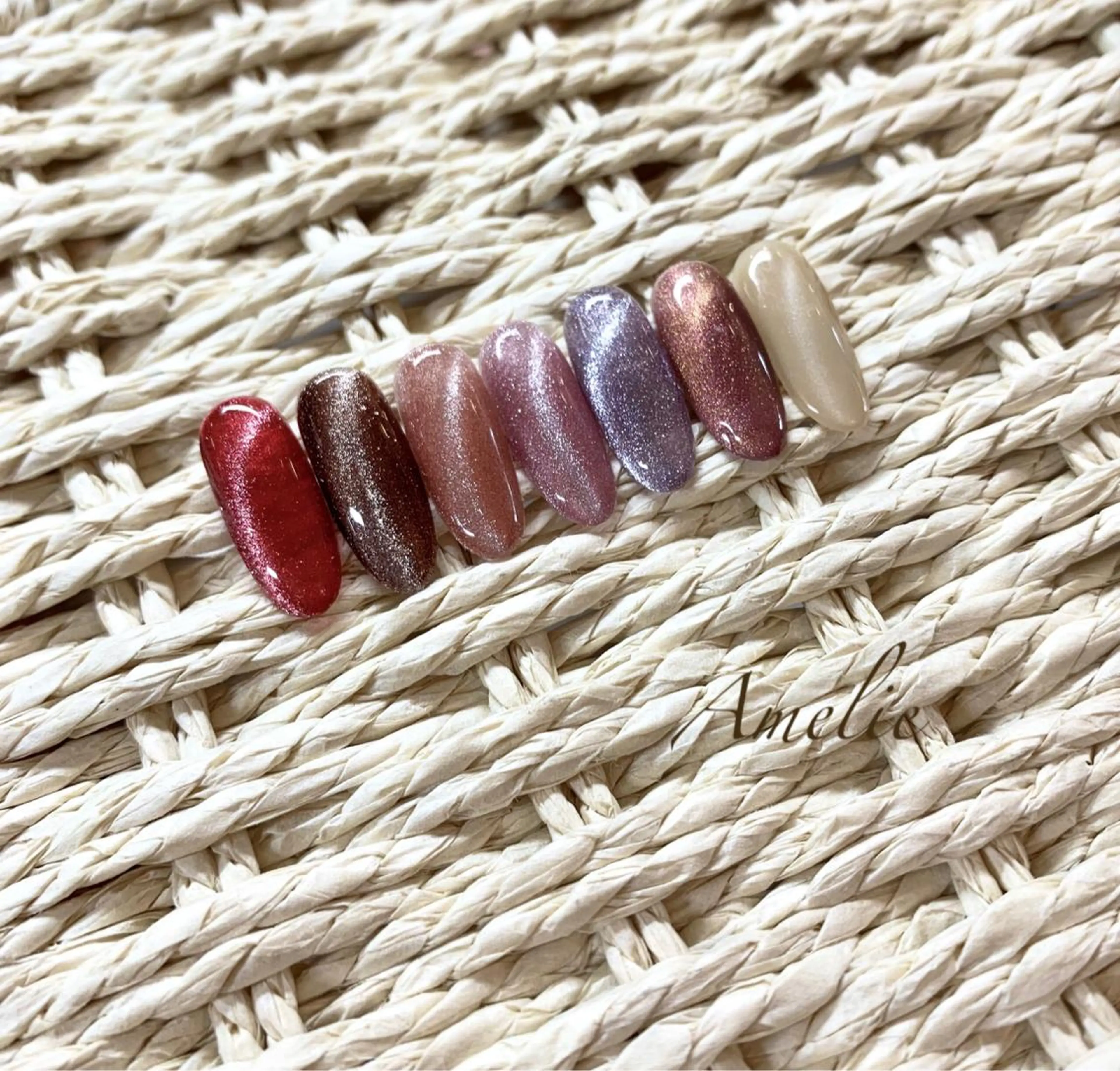 ネイル ジェルネイル キラキラネイル マグネットネイル パラジェル yo koのネイルデザイン