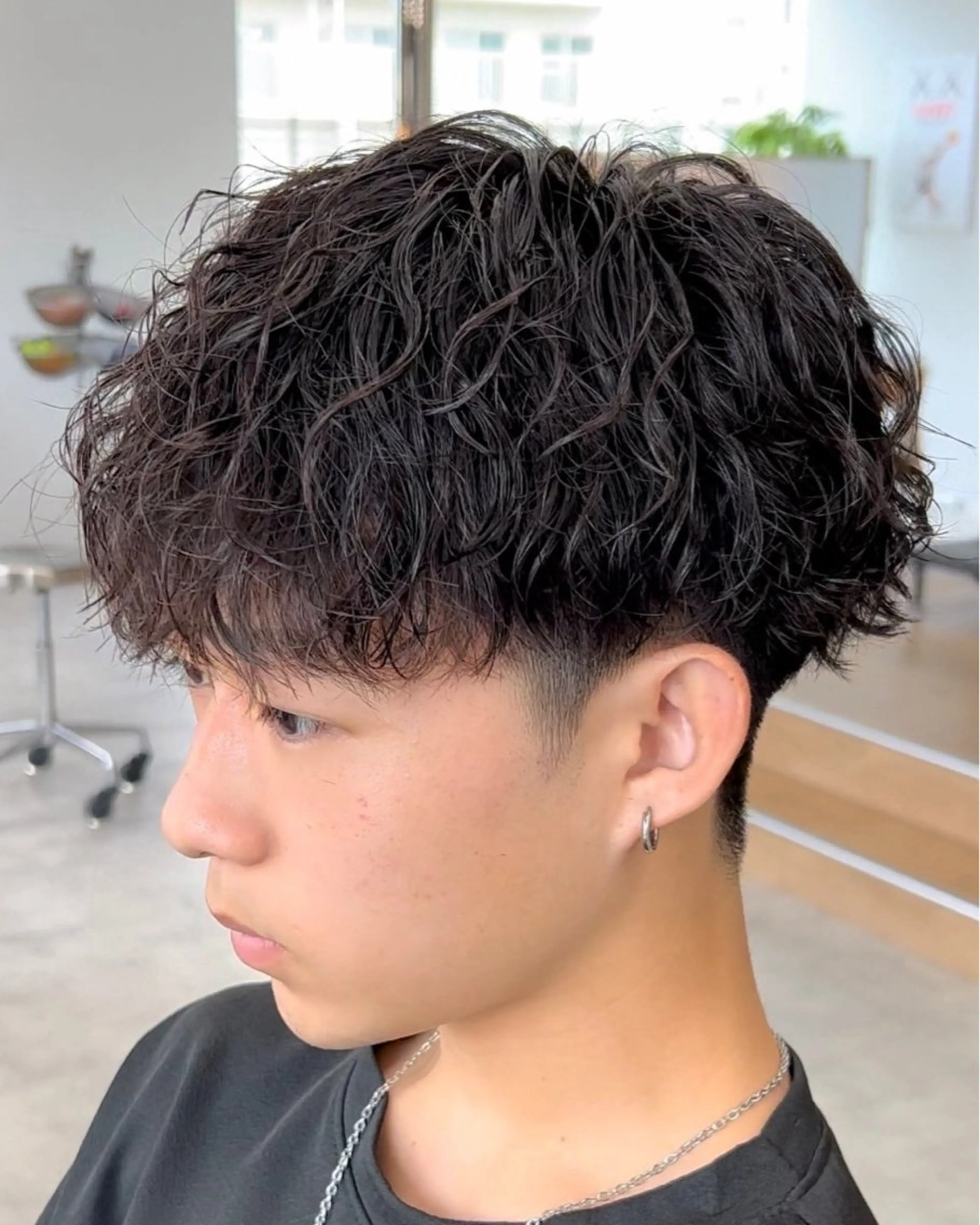 パーマ メンズ メンズパーマ/波巻き 桜井凌平のヘアスタイル