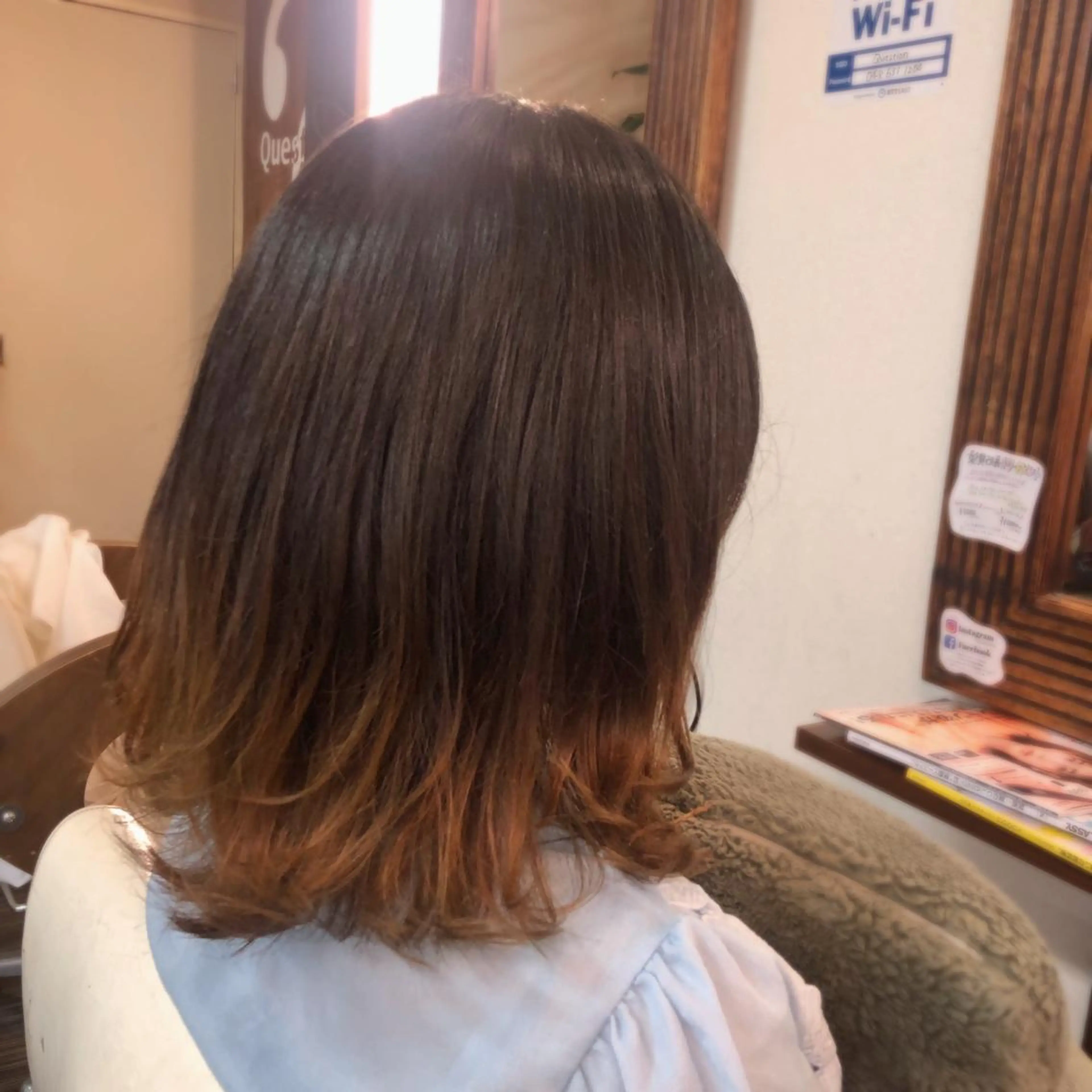 ミディアム カット トリートメント 山崎 絵莉香のヘアスタイル