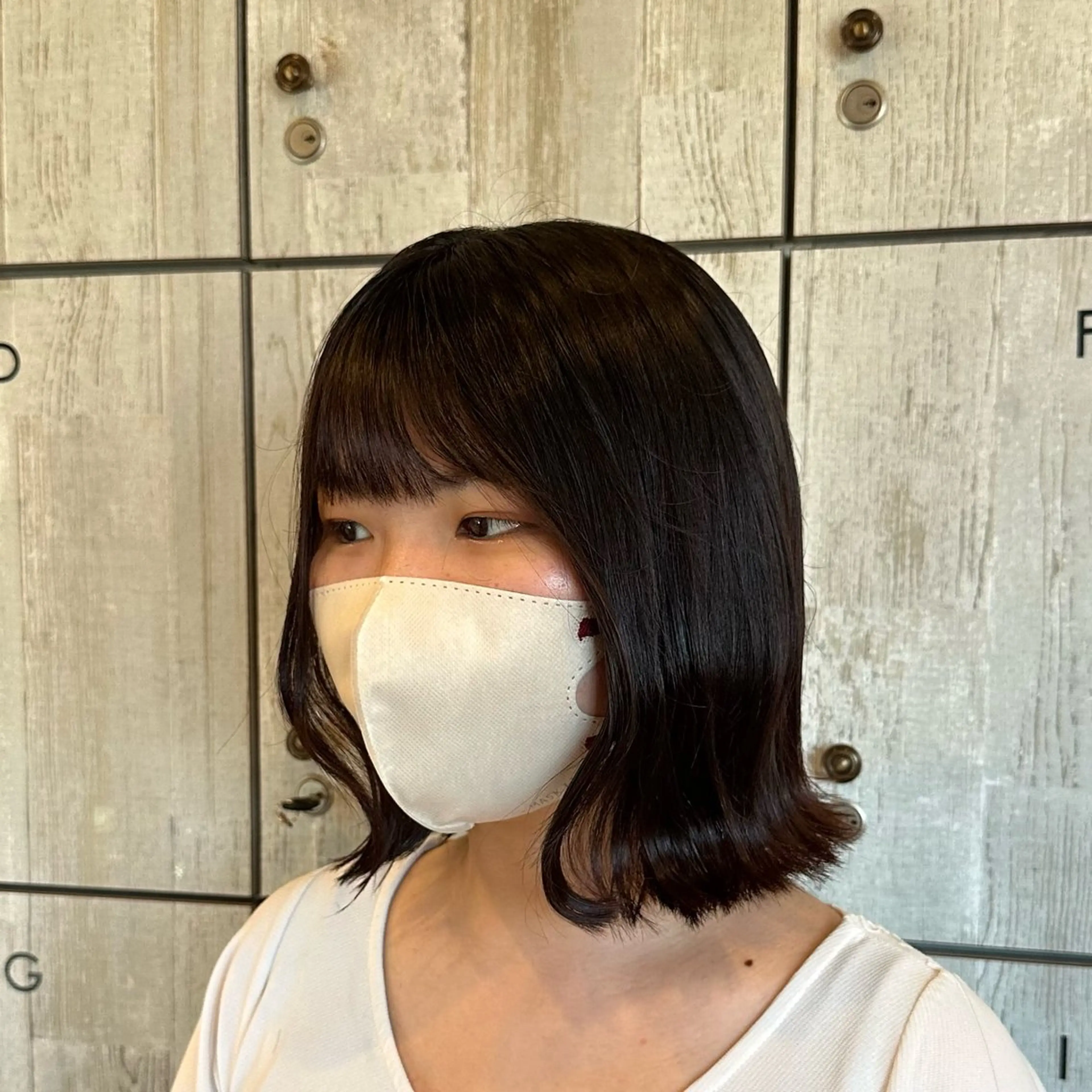 ミディアム ボブ くびれヘア カット 柔らかいcolor ￤韓国￤🩰マユ🩰のヘアスタイル