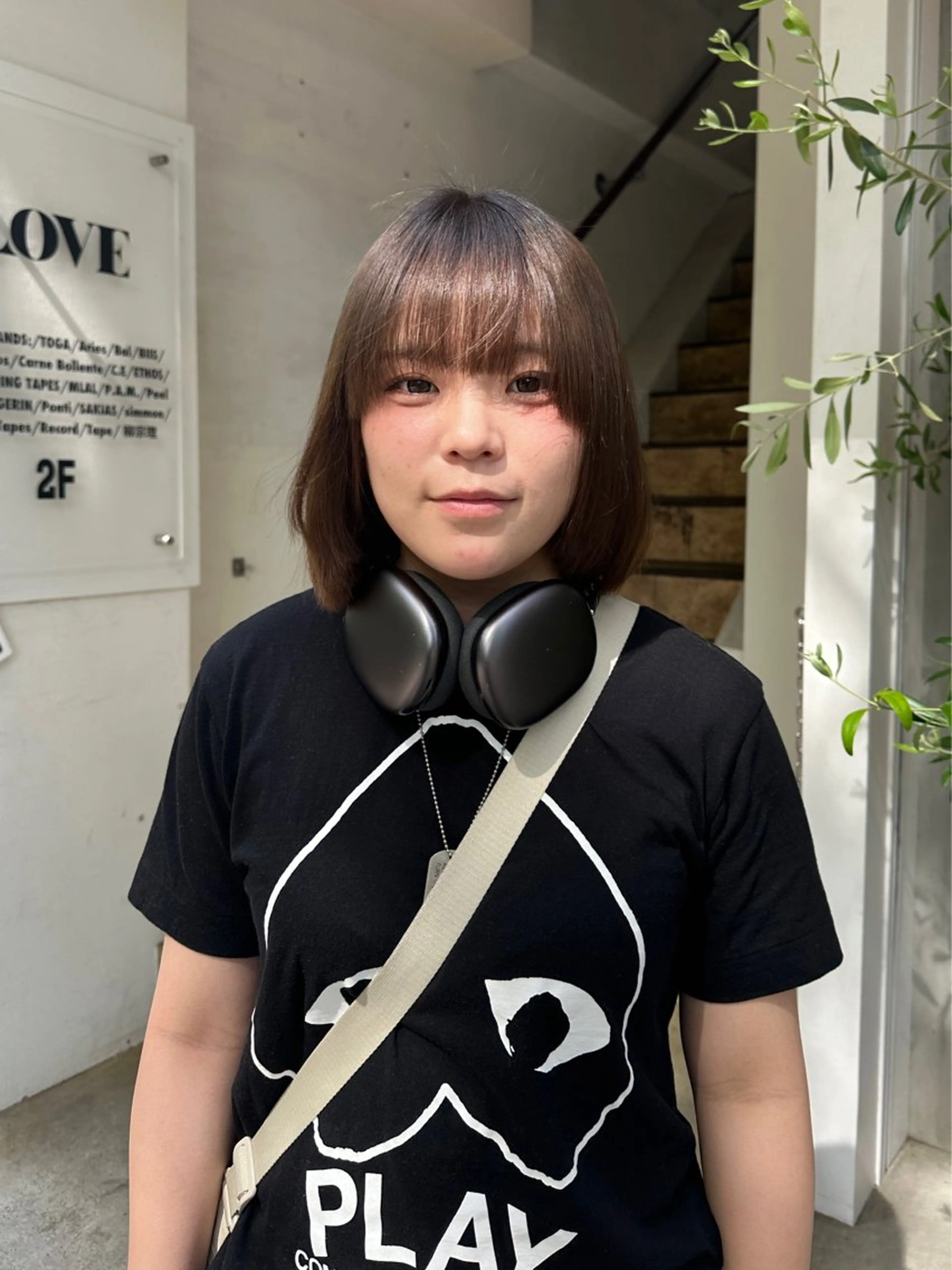 ミディアム カラー 松本 雪愛のヘアスタイル