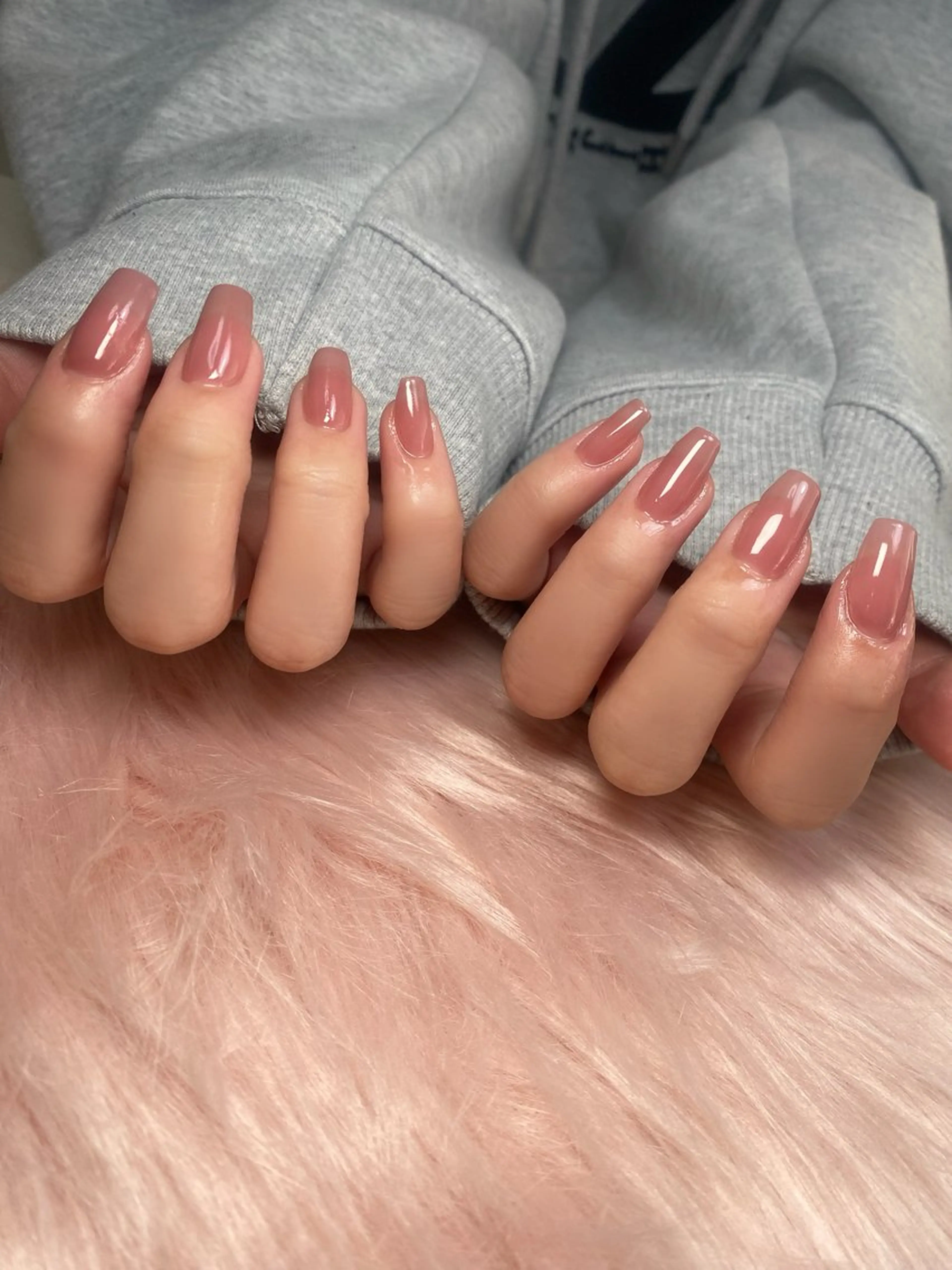 ネイル ワンカラーネイル mille feuilleのネイルデザイン