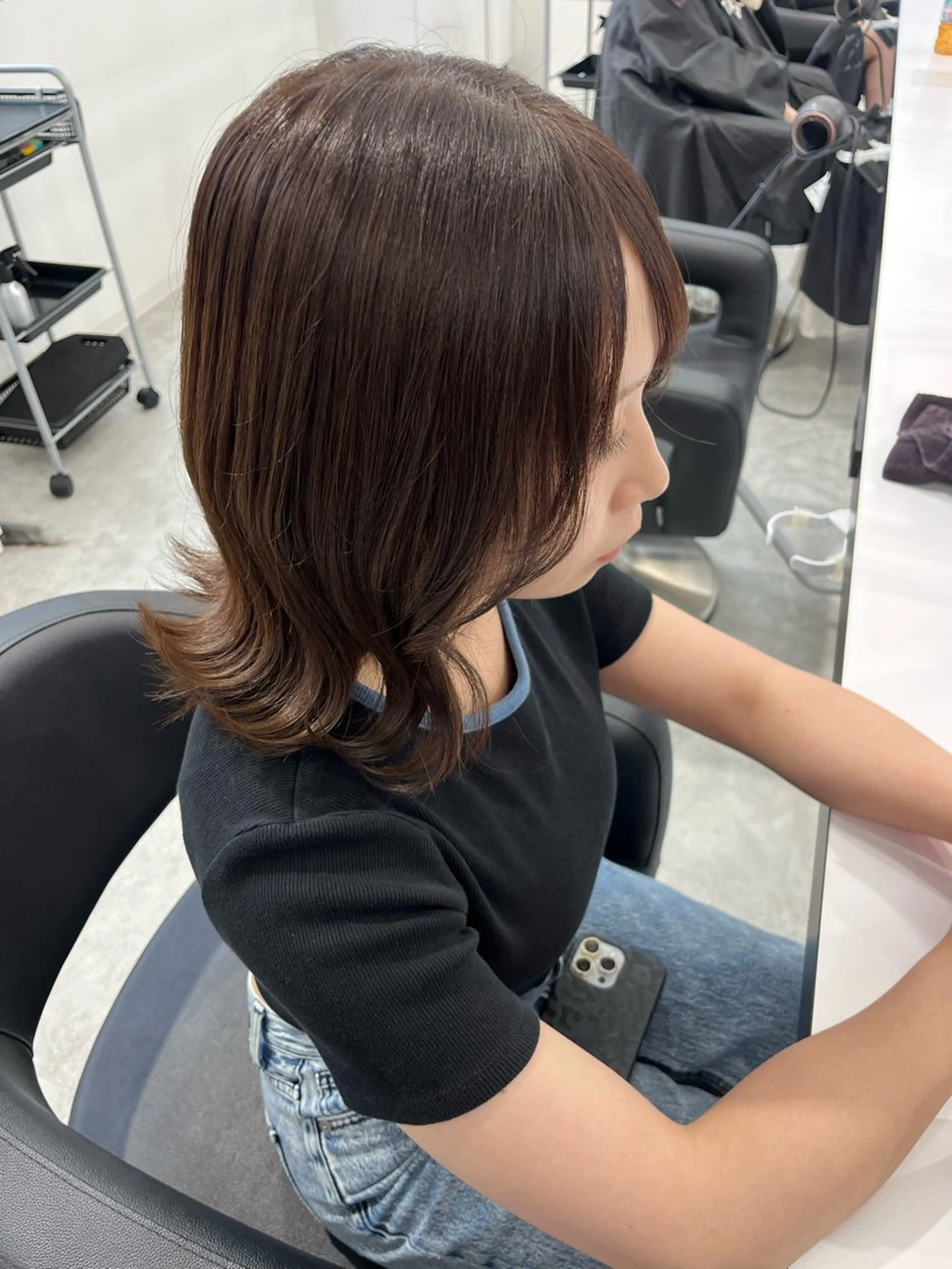 ショート カラー みう/仙台/暖色/ 艶髪/顔周りカット/のヘアスタイル