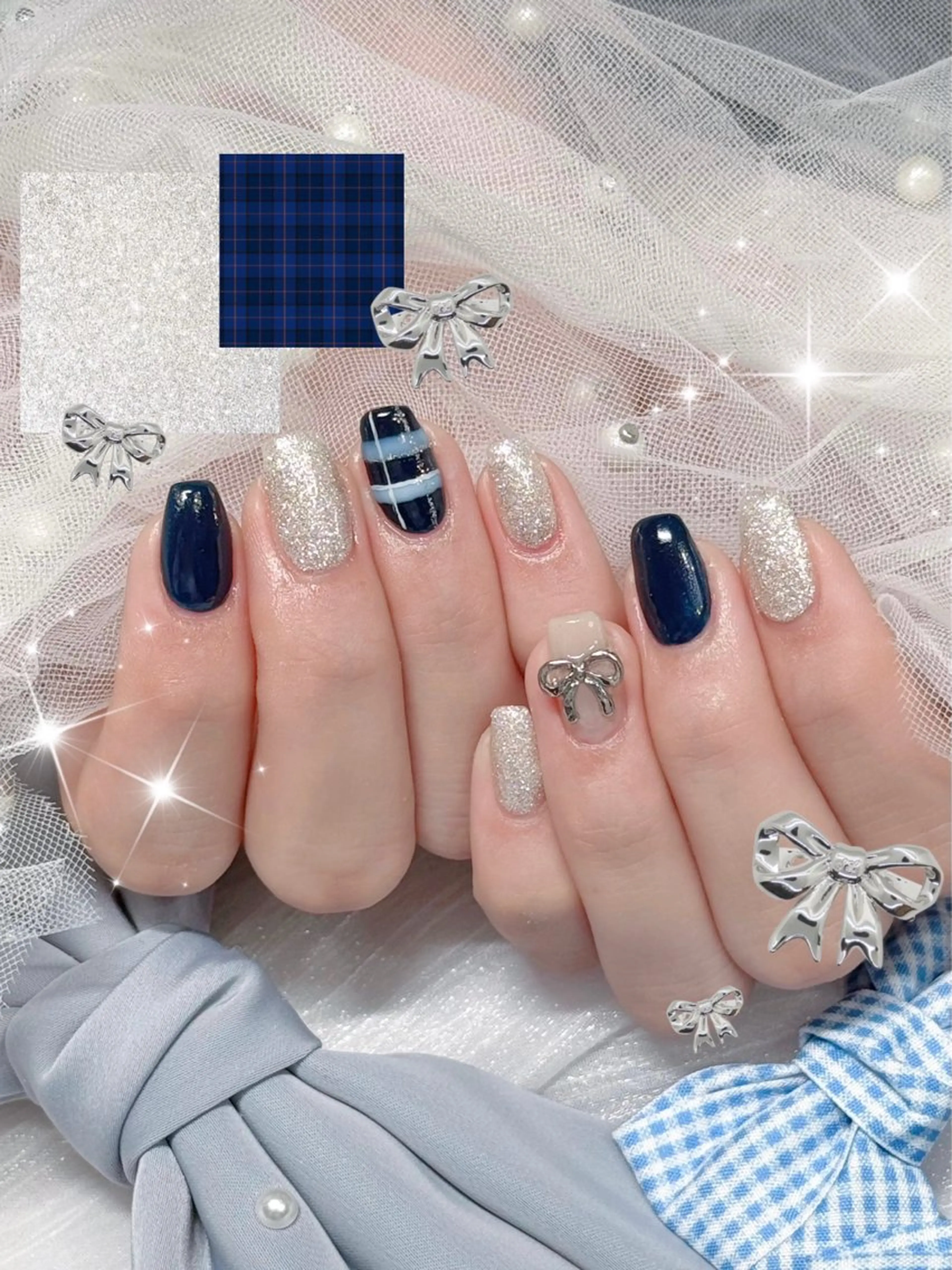 ネイル ハンドネイル ✩.*🎀 aoi🎀のネイルデザイン