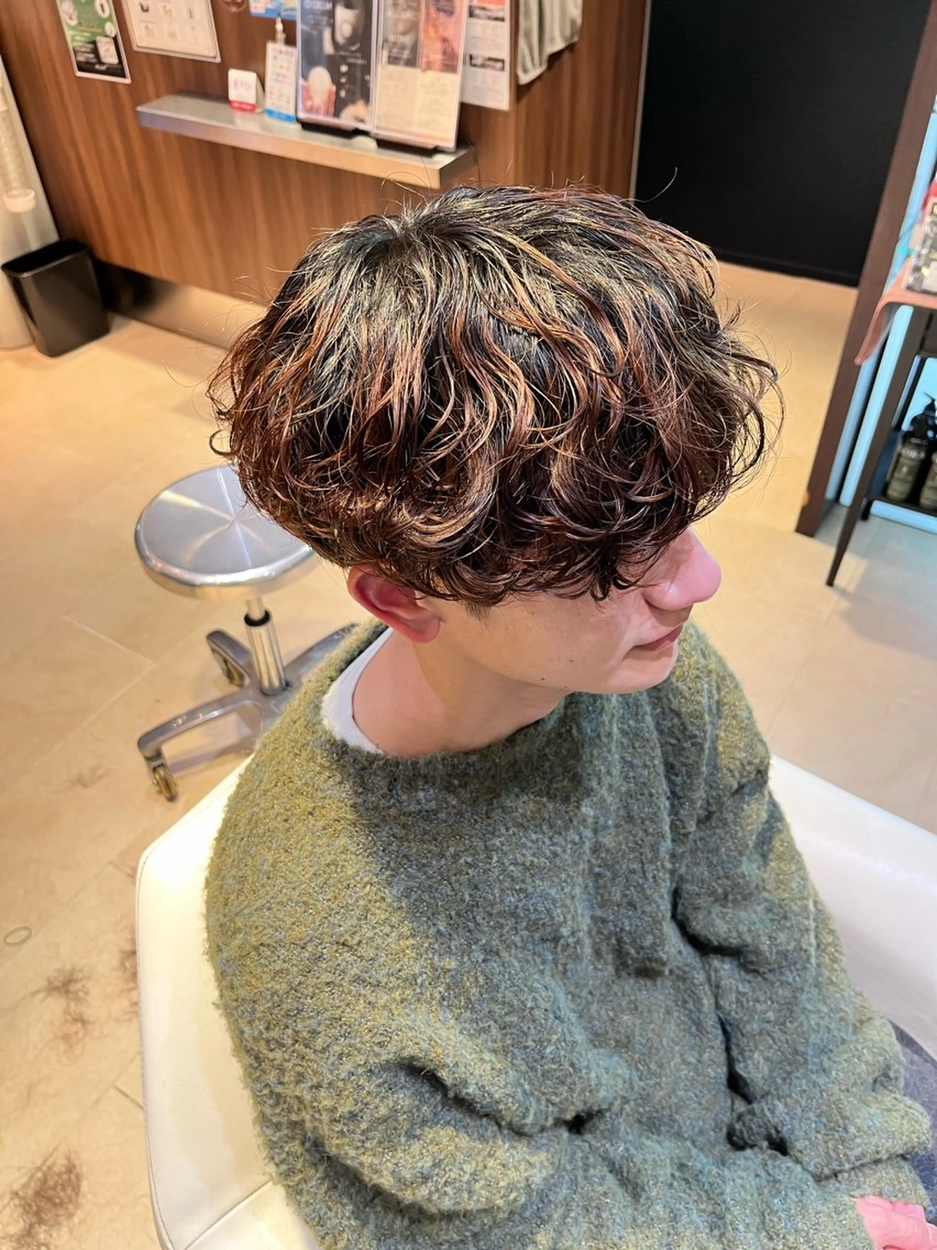 【🐯韓国アイドル再現ヘア🇰🇷】メンズカット＋シャドウパーマの写真