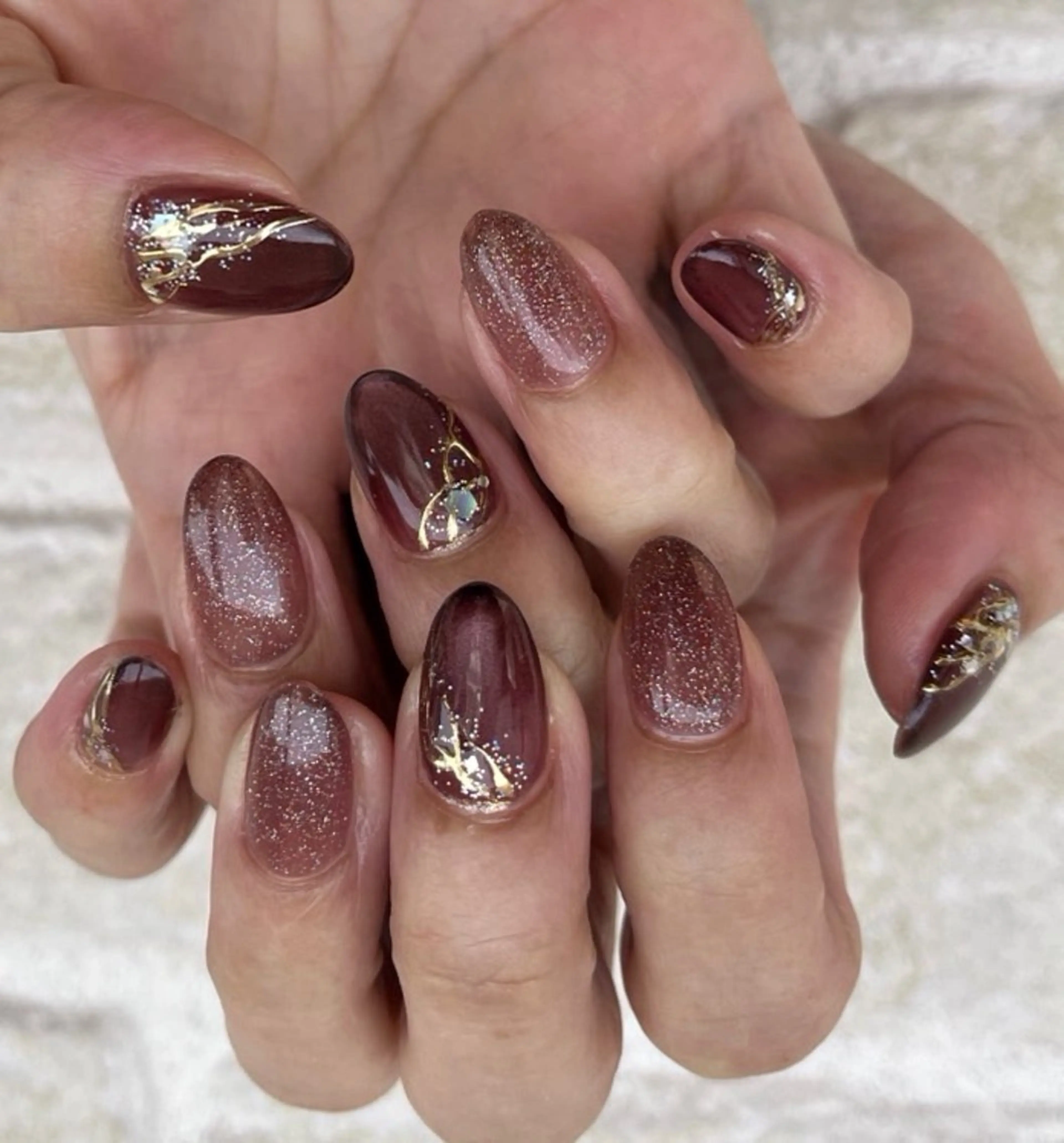 ネイル 持ち込み ハンドネイル Chaleur fleurのネイルデザイン