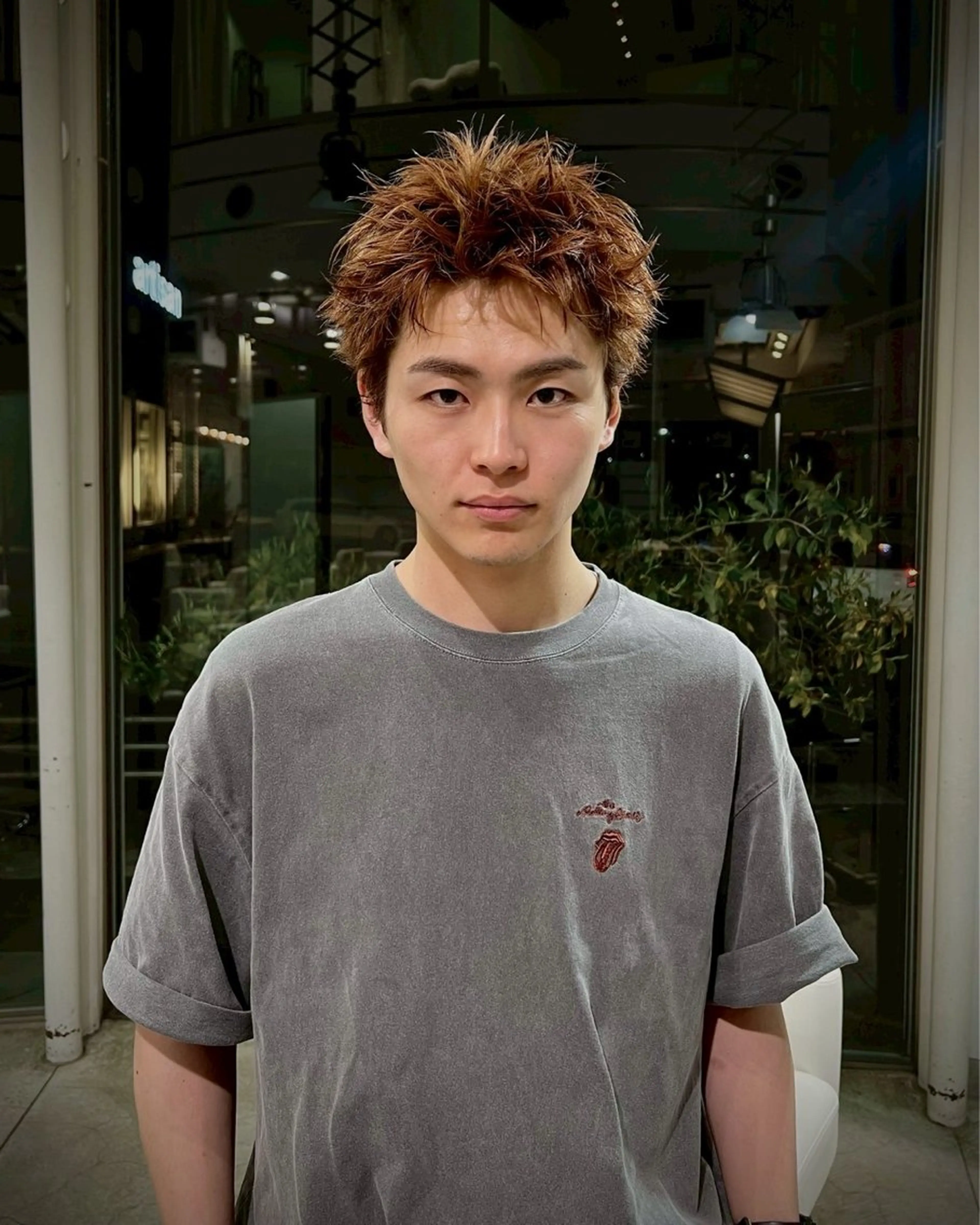 ショート メンズ カット yui/ラベンダー/ ピンク/ワインレッドのヘアスタイル