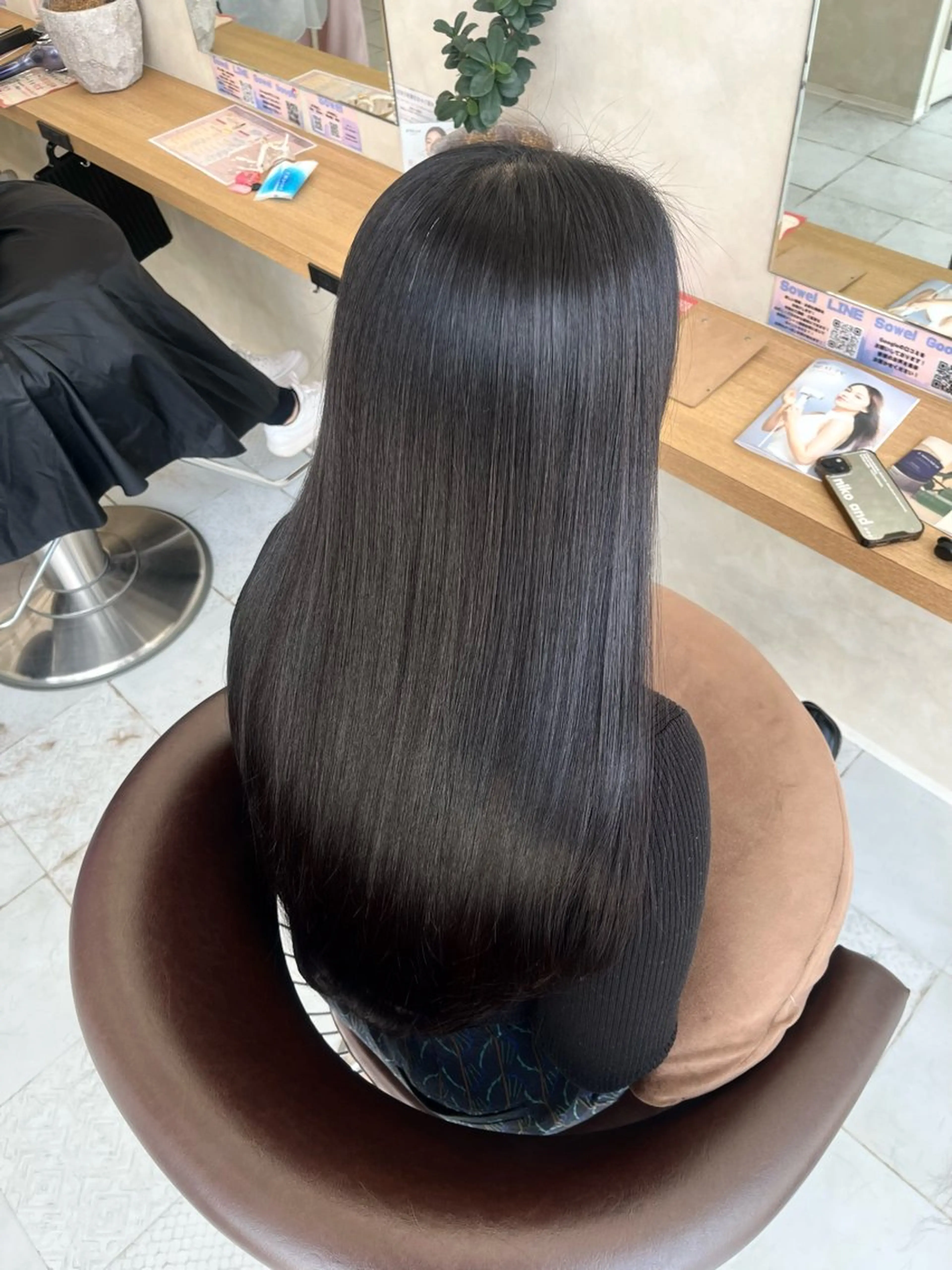 ロング 縮毛矯正 縮毛矯正💎/ 髪質改善ストレートのヘアスタイル