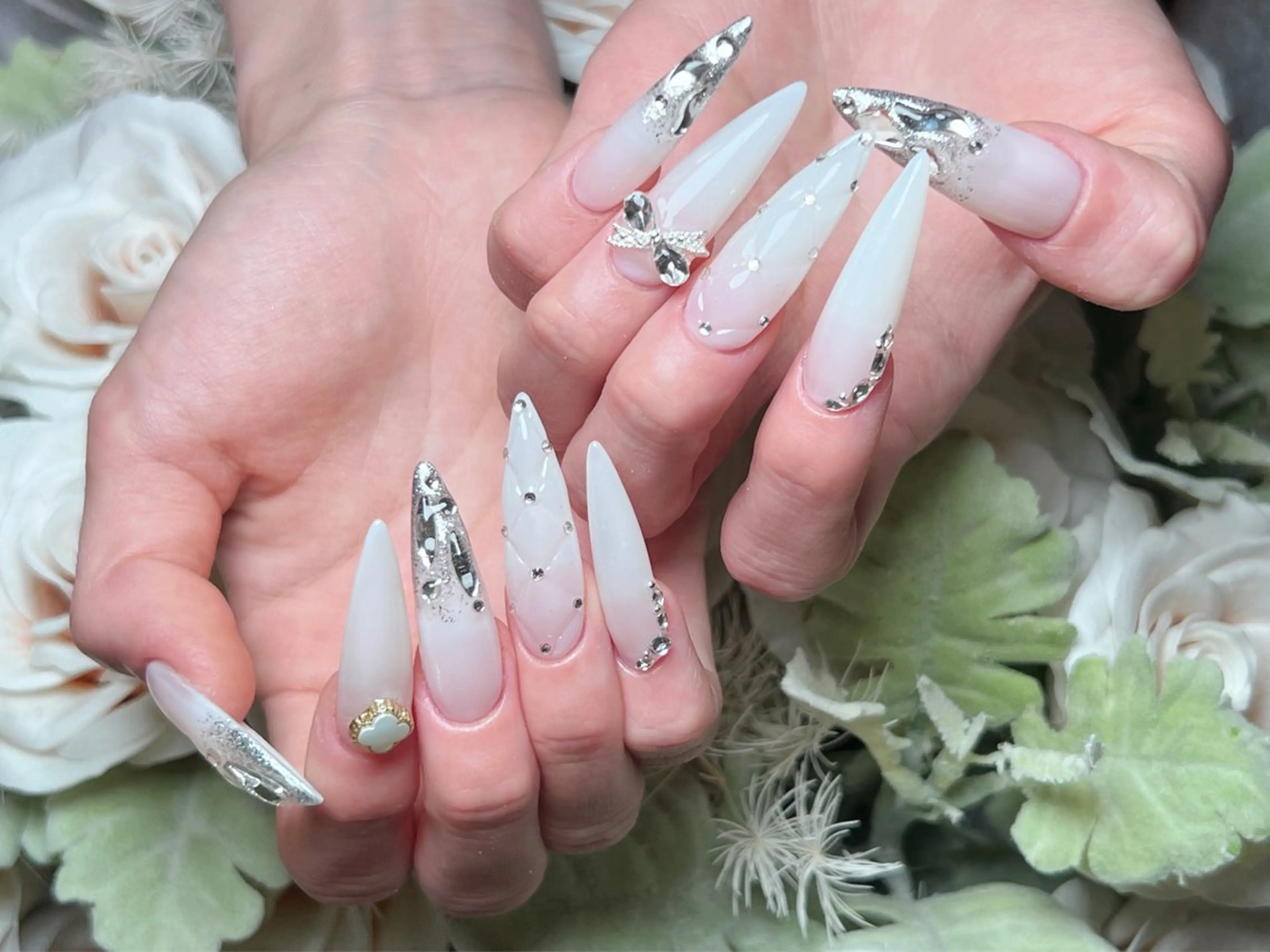 ネイル ロングネイル マグネットネイル 持ち込み ワンカラーネイル スカルプネイル ハンドネイル Painty nailのネイルデザイン