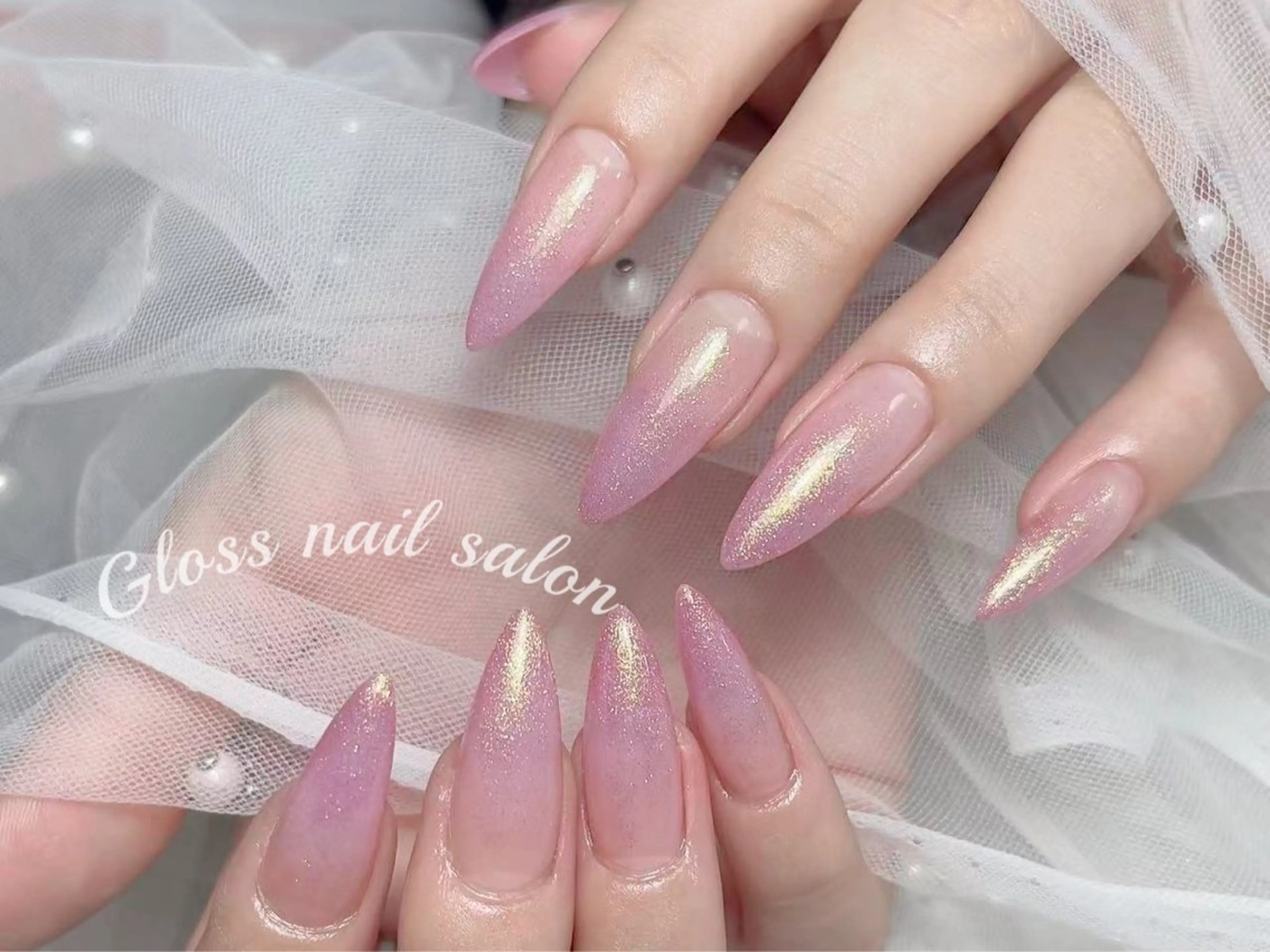 ネイル ハンドネイル Meri💅ジェル& チップ長さだし専門のネイルデザイン