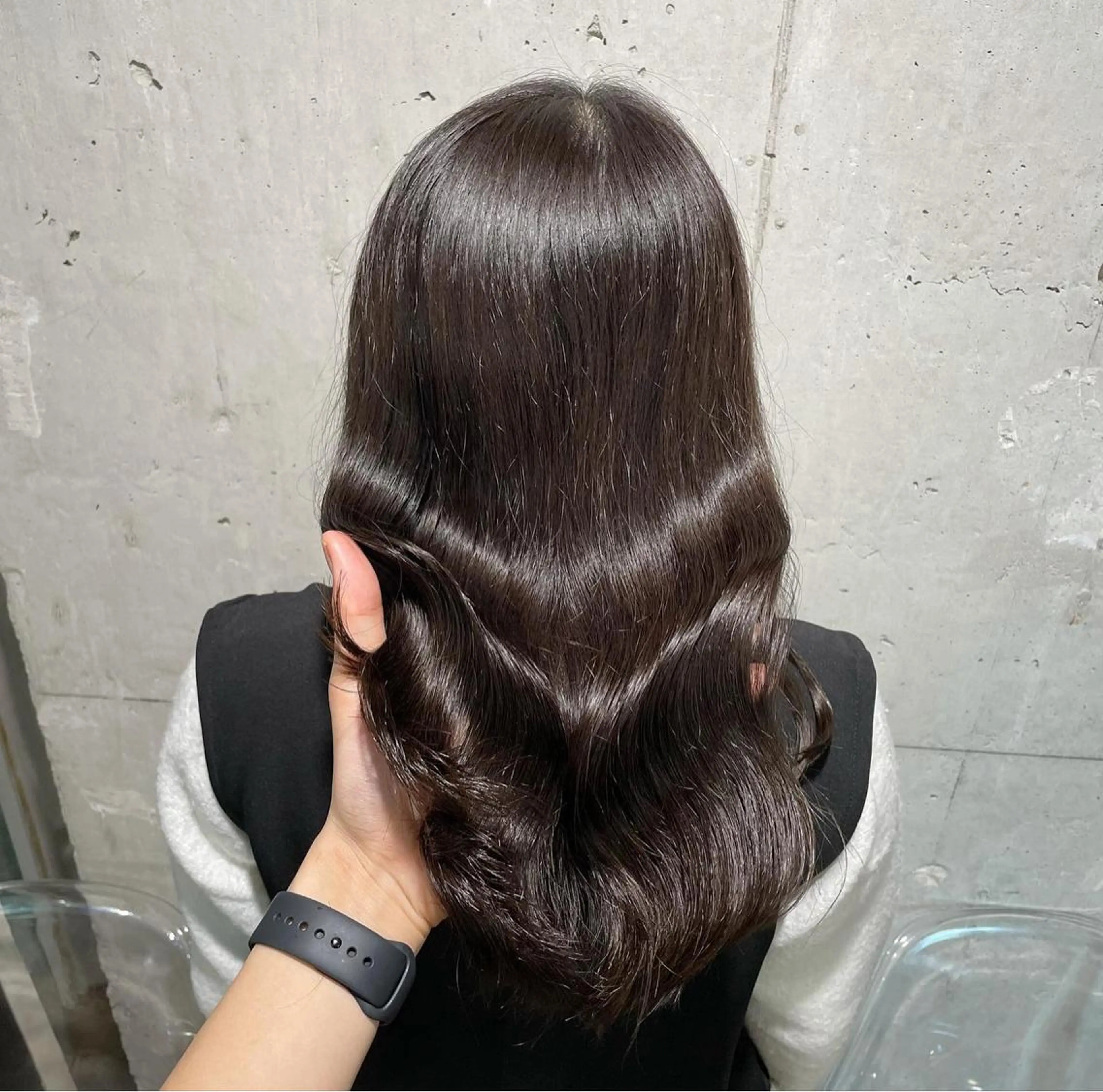 ミディアム カラー ベージュカラー💖 やすひろのヘアスタイル