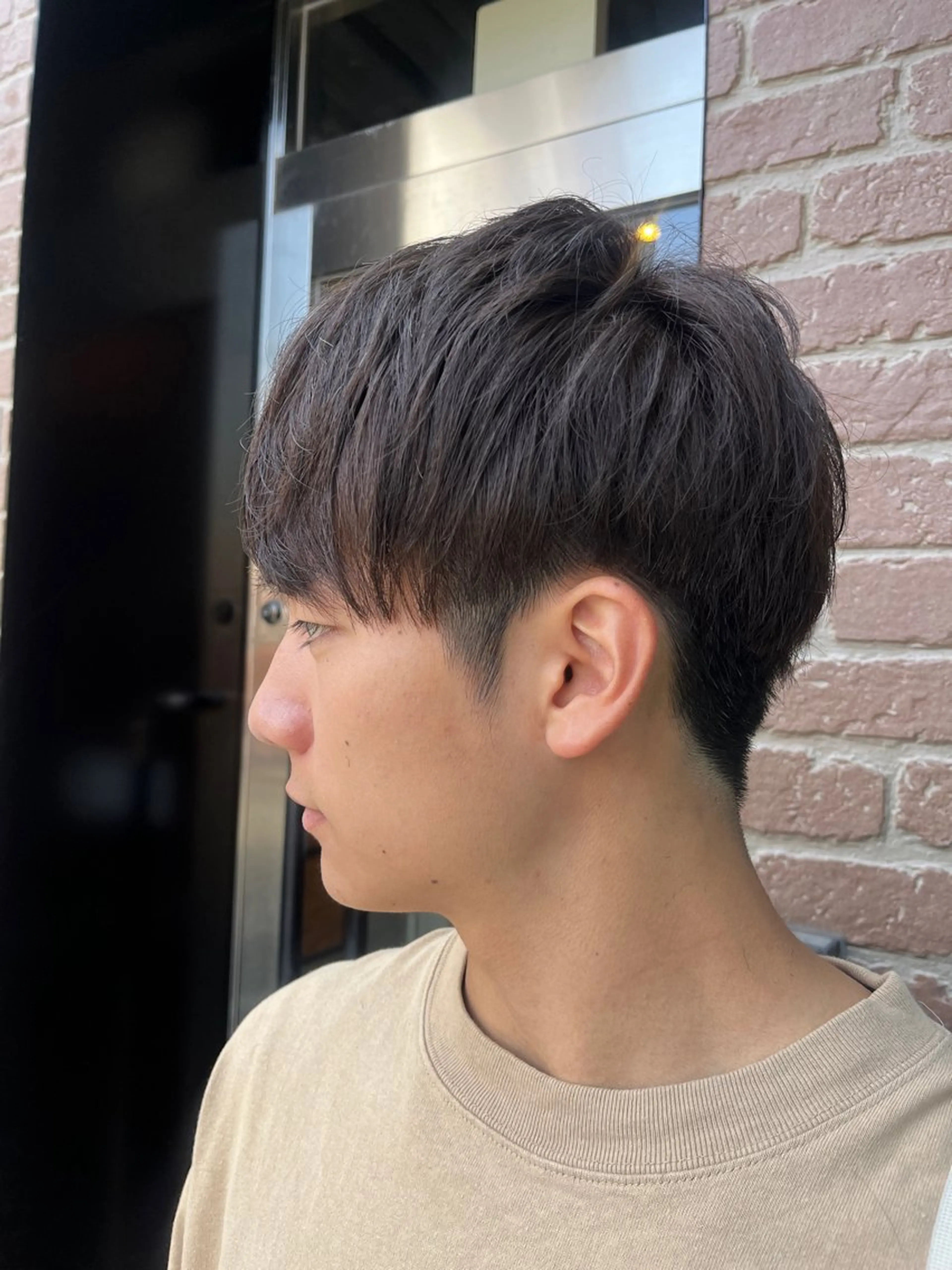 ミディアム カラー カット 久木原 ゆりのヘアスタイル