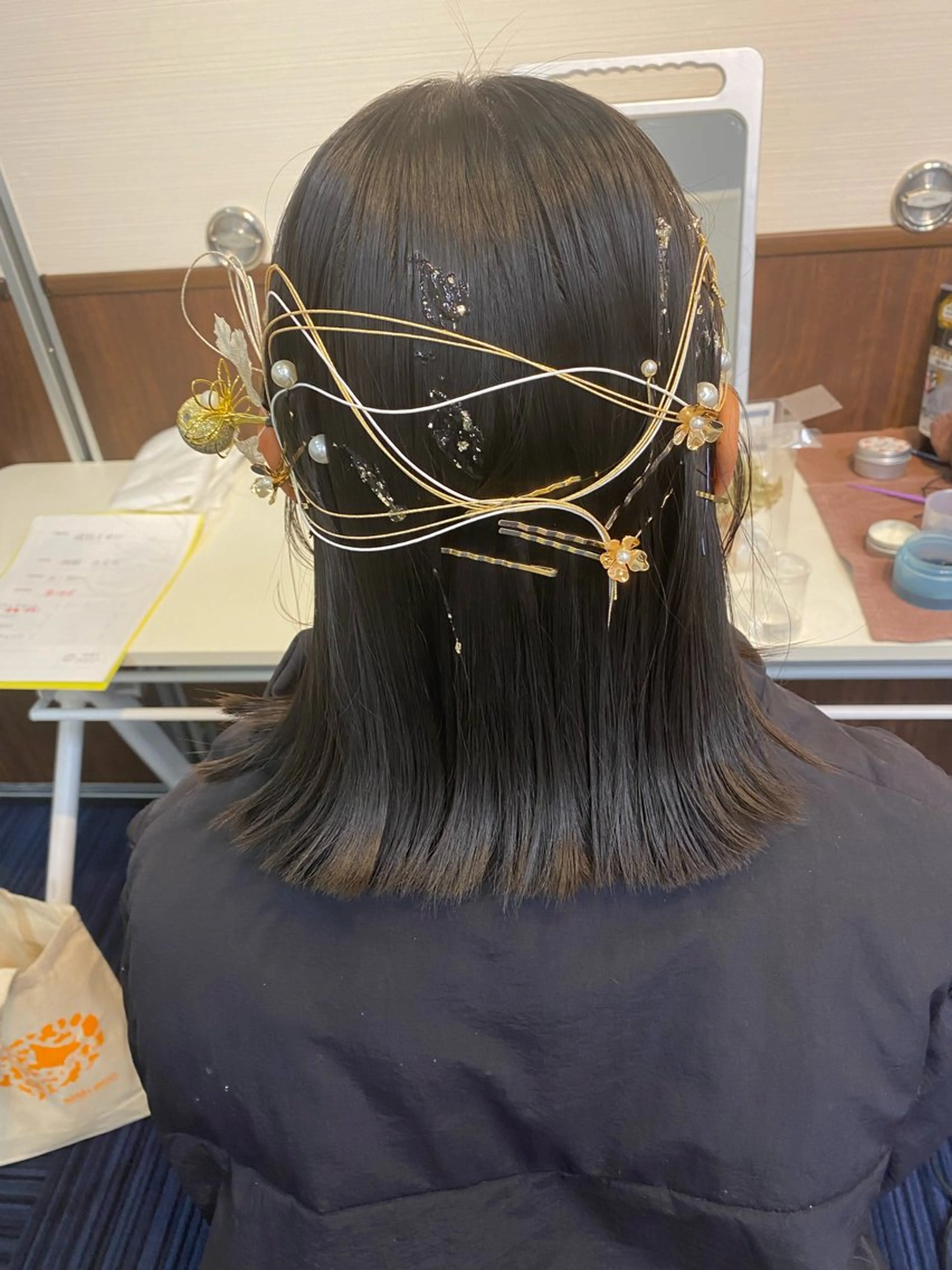 ミディアム ヘアアレンジ 成人式 ヘアセット Avalon所属・Hiroshi ヒロシのヘアスタイル