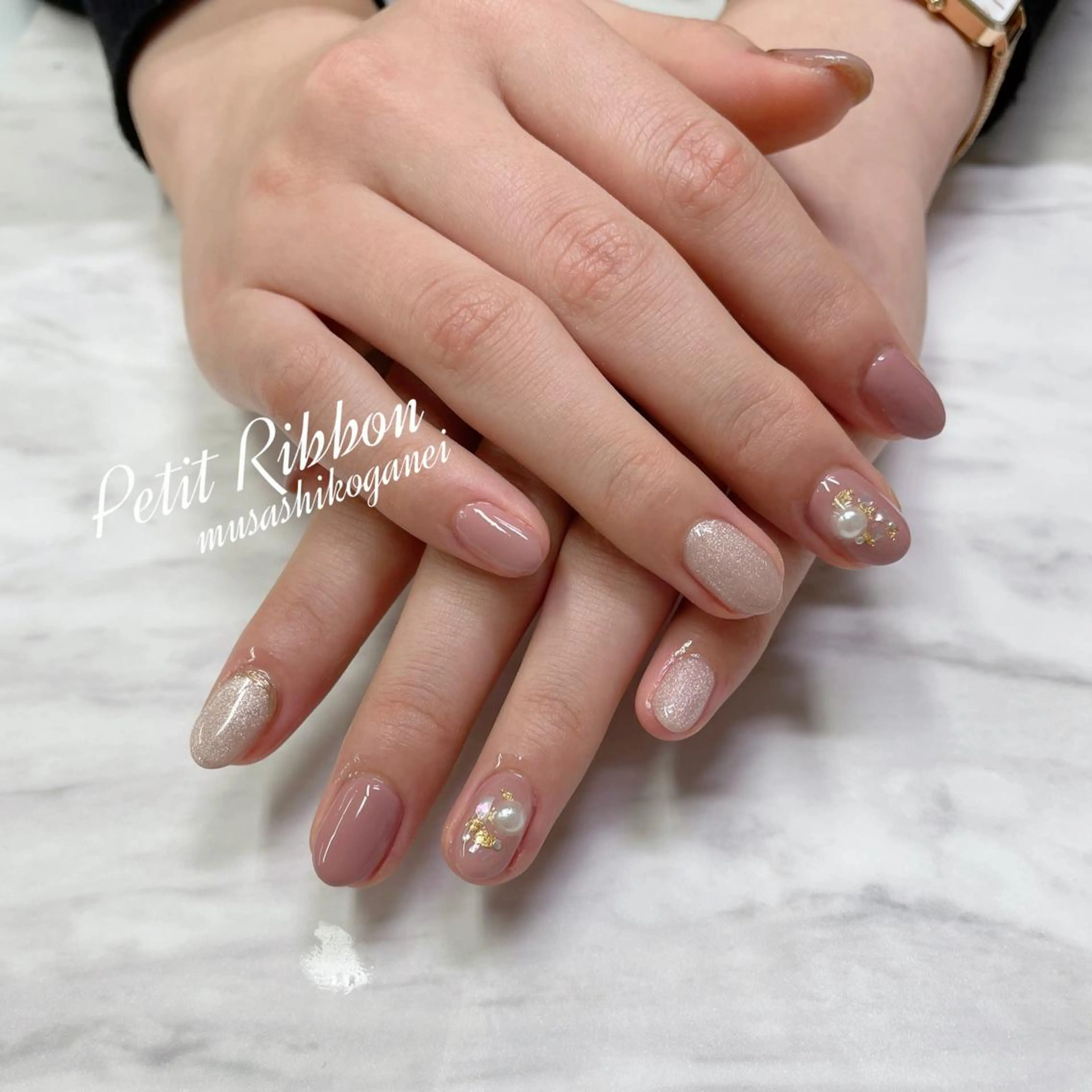 ネイル ハンドネイル プティリボン 武蔵小金井店のネイルデザイン