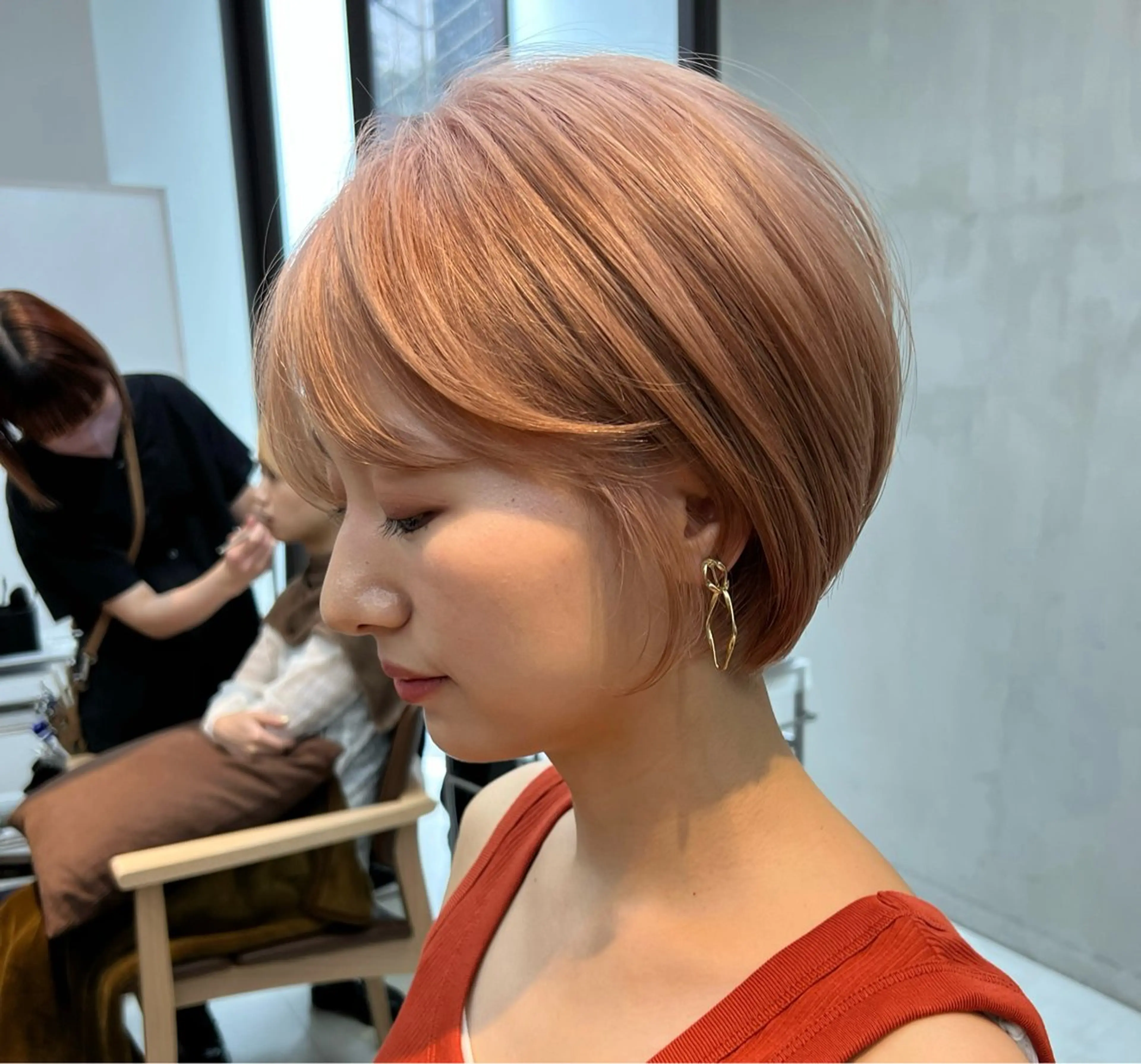 ショート カラー ハイトーンカラー ショートヘア カット ヘアカラー トリートメント mee.表参道所属・ボブ/ショート /パーマ/shinのヘアスタイル