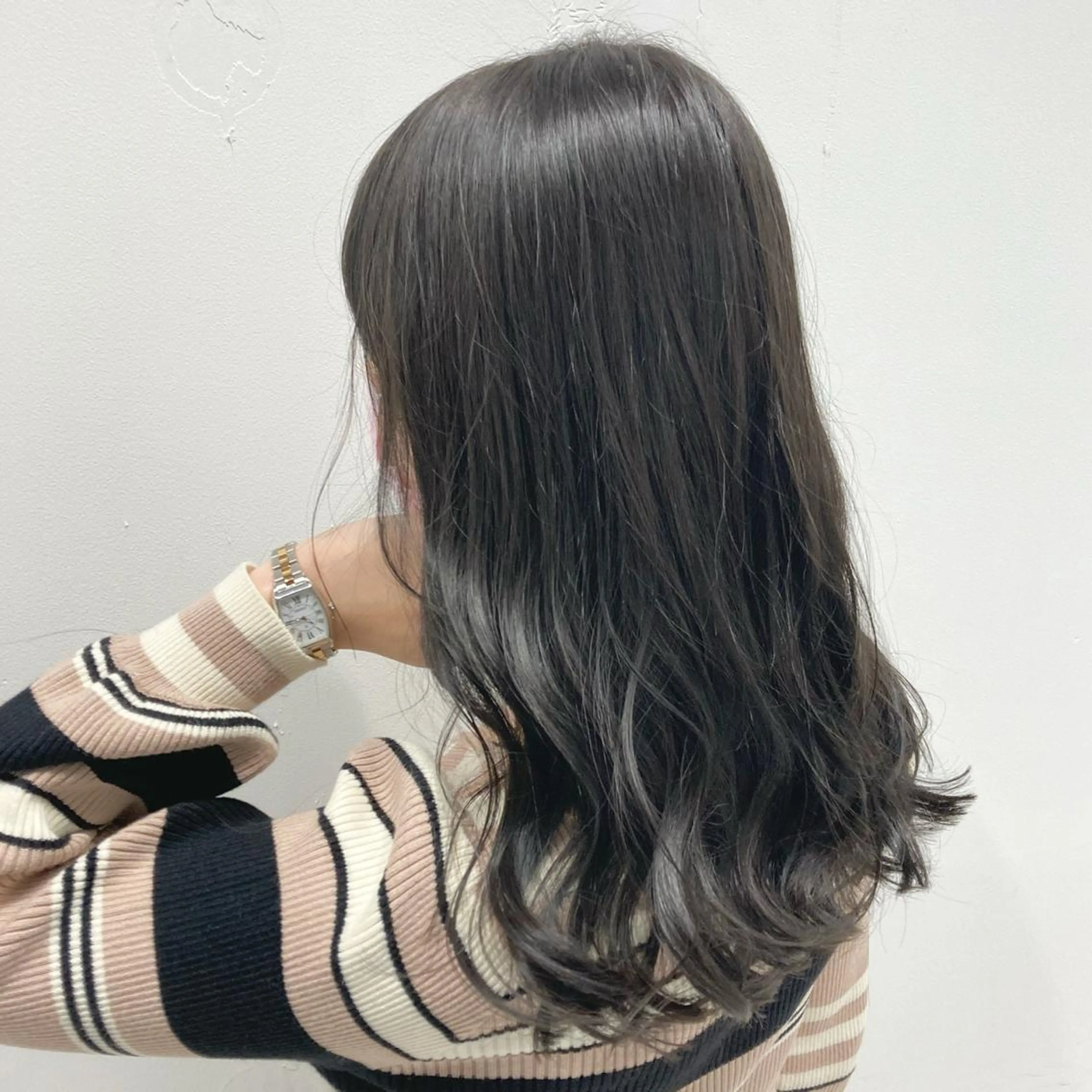 セミロング カラー カット ヘアカラー トリートメント 💖ブリーチなし透明 感💖ASAHIのヘアスタイル