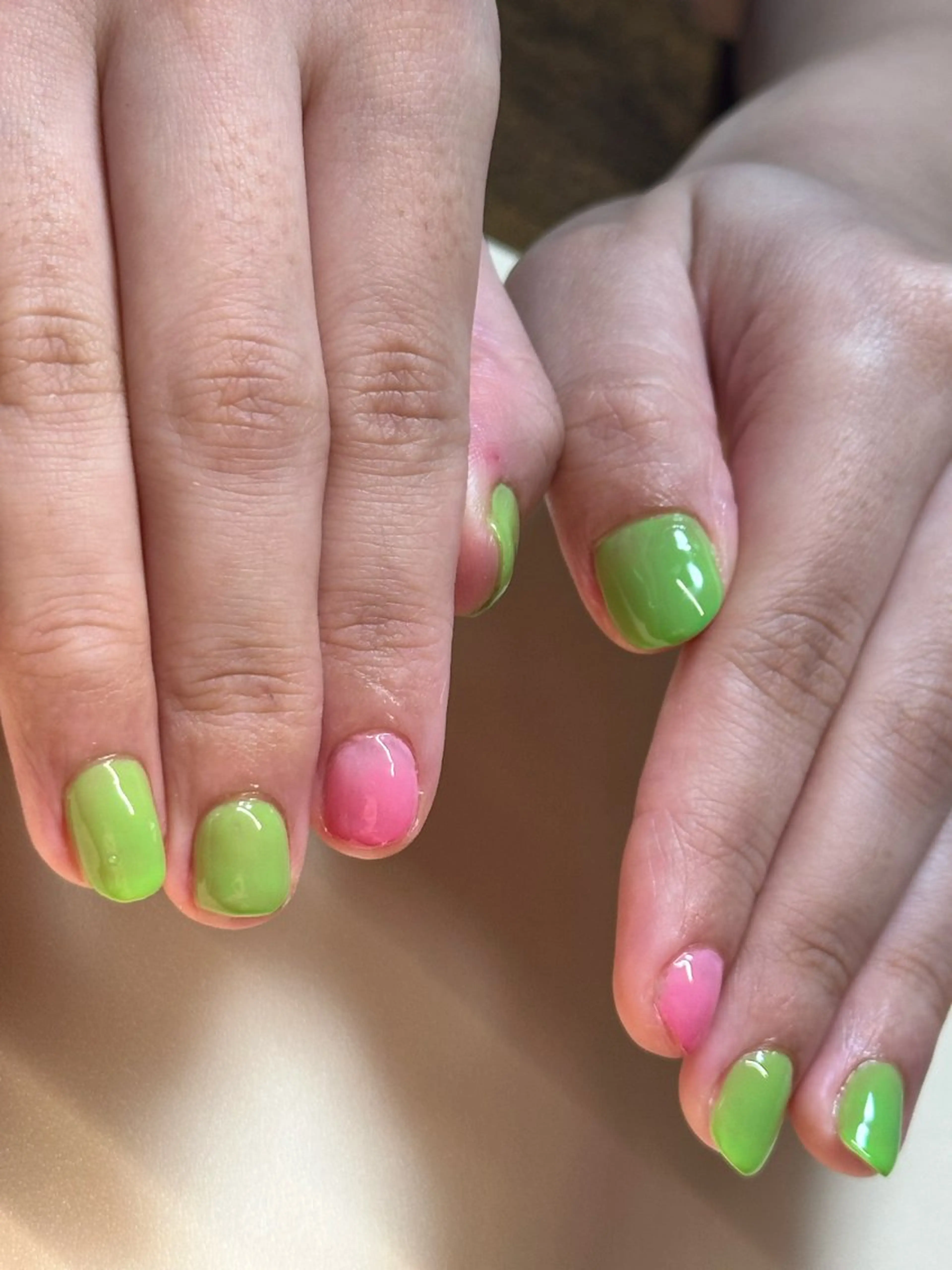 ネイル ワンカラーネイル 春ネイル つめピリカ きさらのネイルデザイン