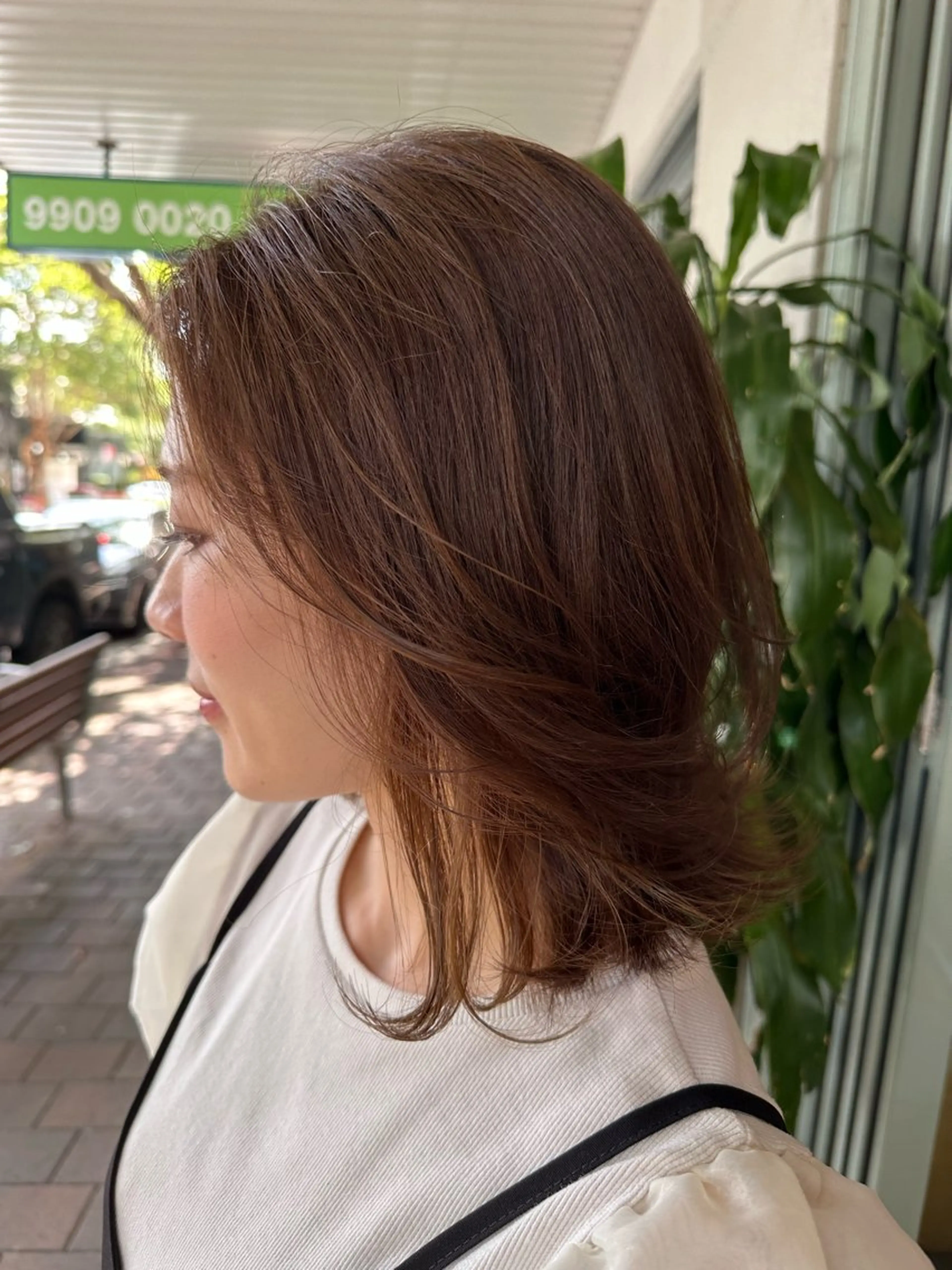 ミディアム カラー カット ヘアカラー トリートメント レイヤー/ナチュラル 💐nao.のヘアスタイル