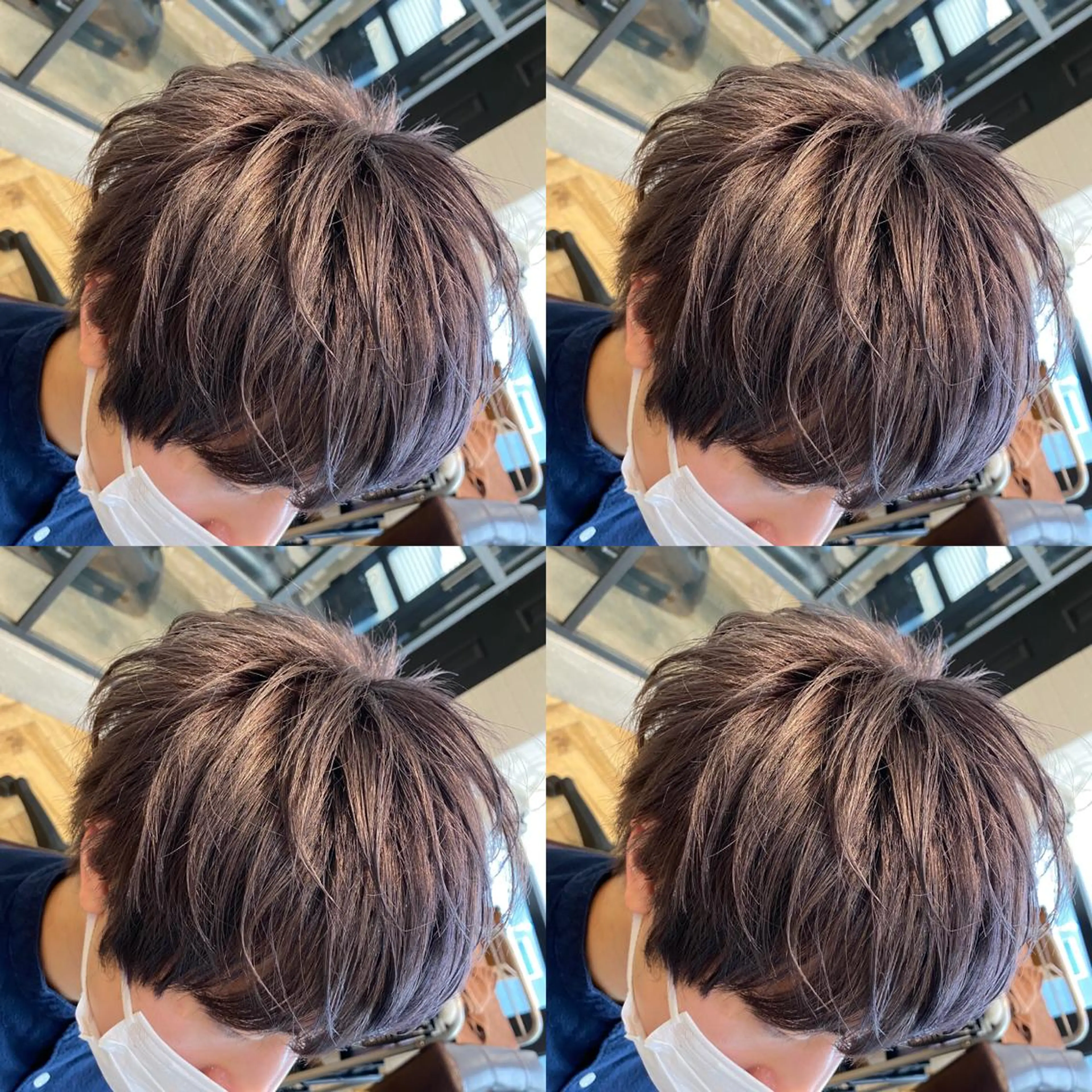 カラー アッシュ アッシュグレー ブリーチ シルバー 神山 大樹✂︎宇都宮江曽島のヘアスタイル