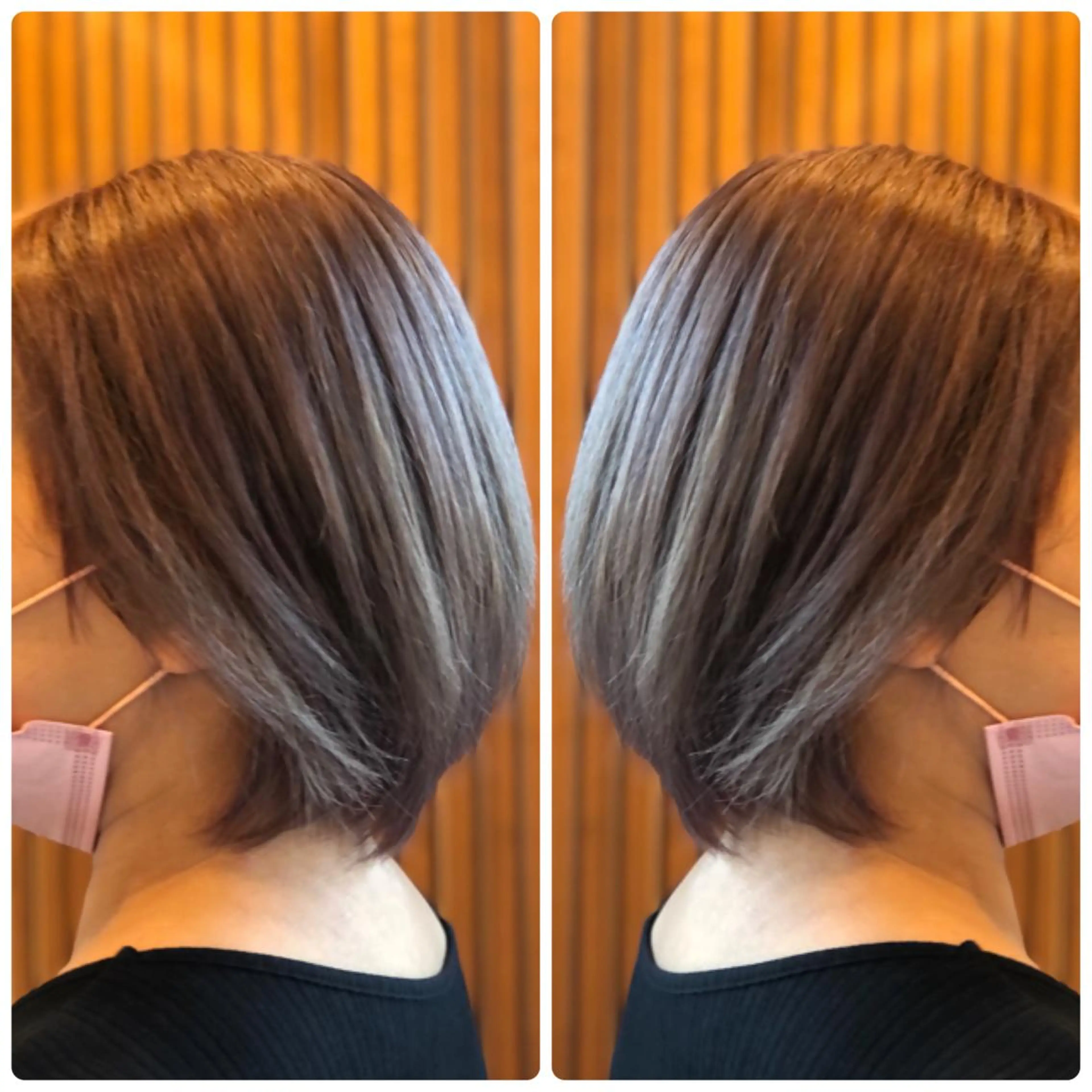 ショート カラー グレージュ バイオレットカラー バイオレットグレージュ ヘアカラー トリートメント 小山内 龍一郎 店長のヘアスタイル