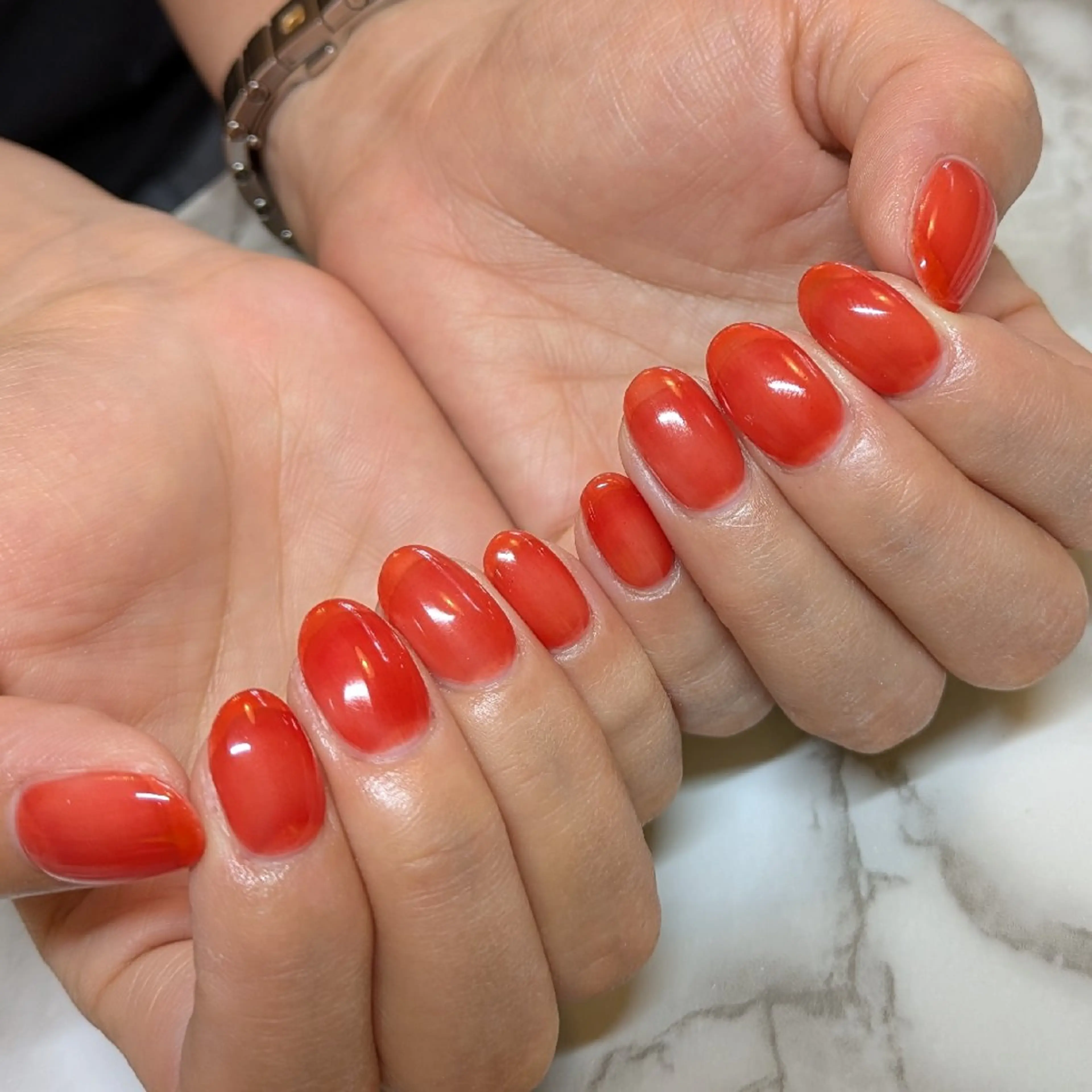 ネイル ワンカラーネイル ジェヌインネイル 河内のネイルデザイン