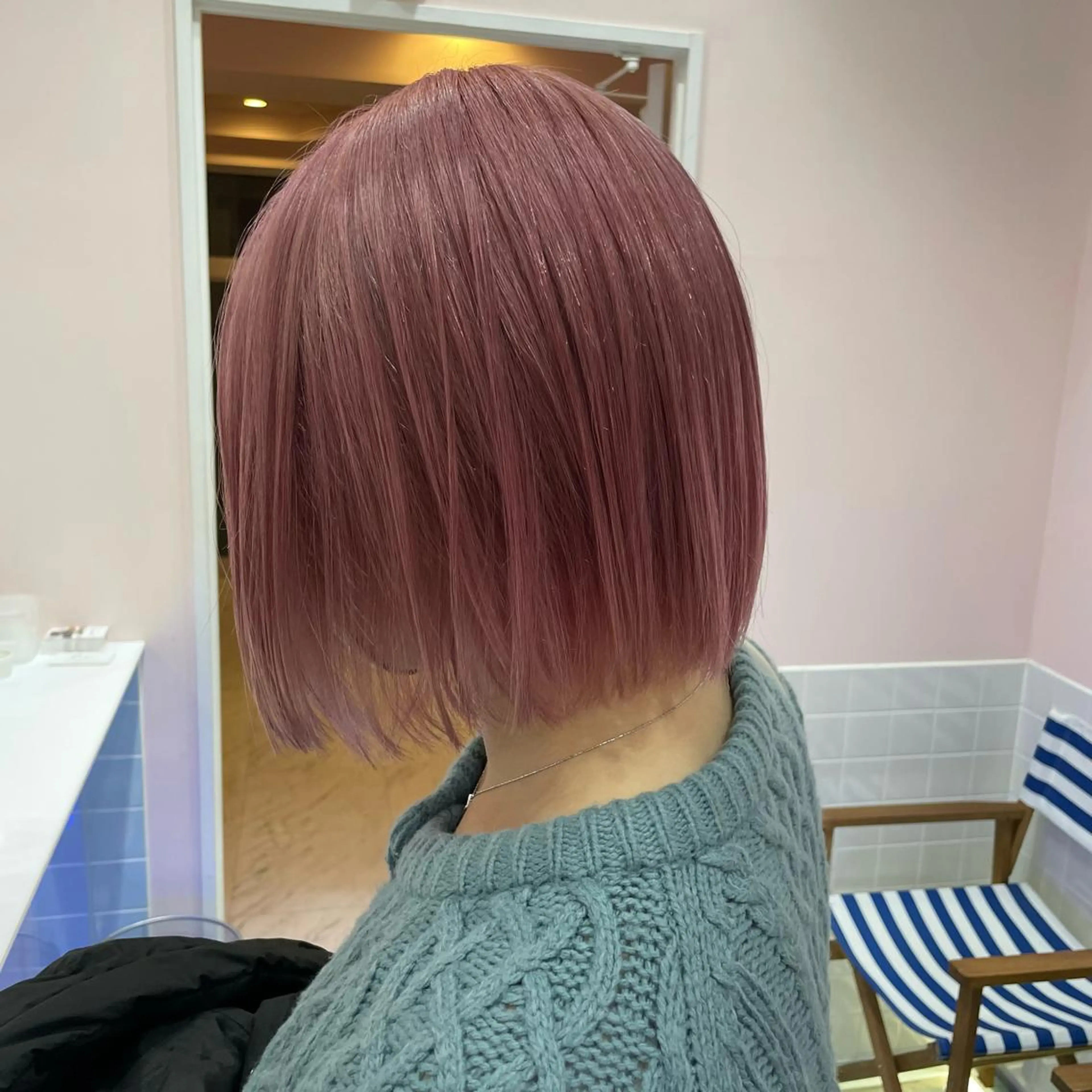 ミディアム カラー ベージュカラー ラベンダーカラー ラベンダーピンク ピンクカラー ピンクベージュ カット ヘアカラー トリートメント ヘアセット 🫧tatsuki 🫧“lot 横浜“のヘアスタイル