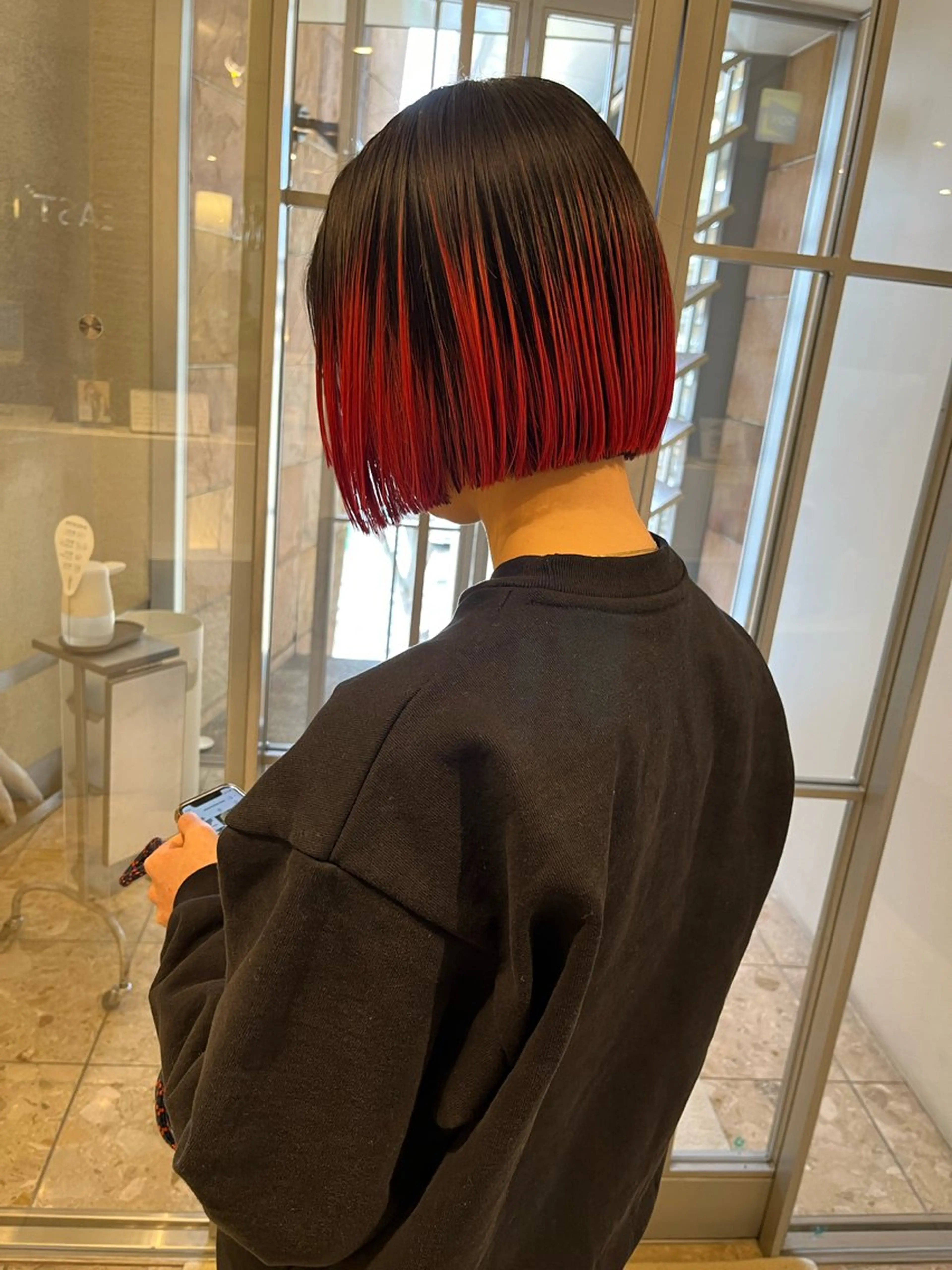 ミディアム ボブ 小田 輝太郎/ブリーチのヘアスタイル