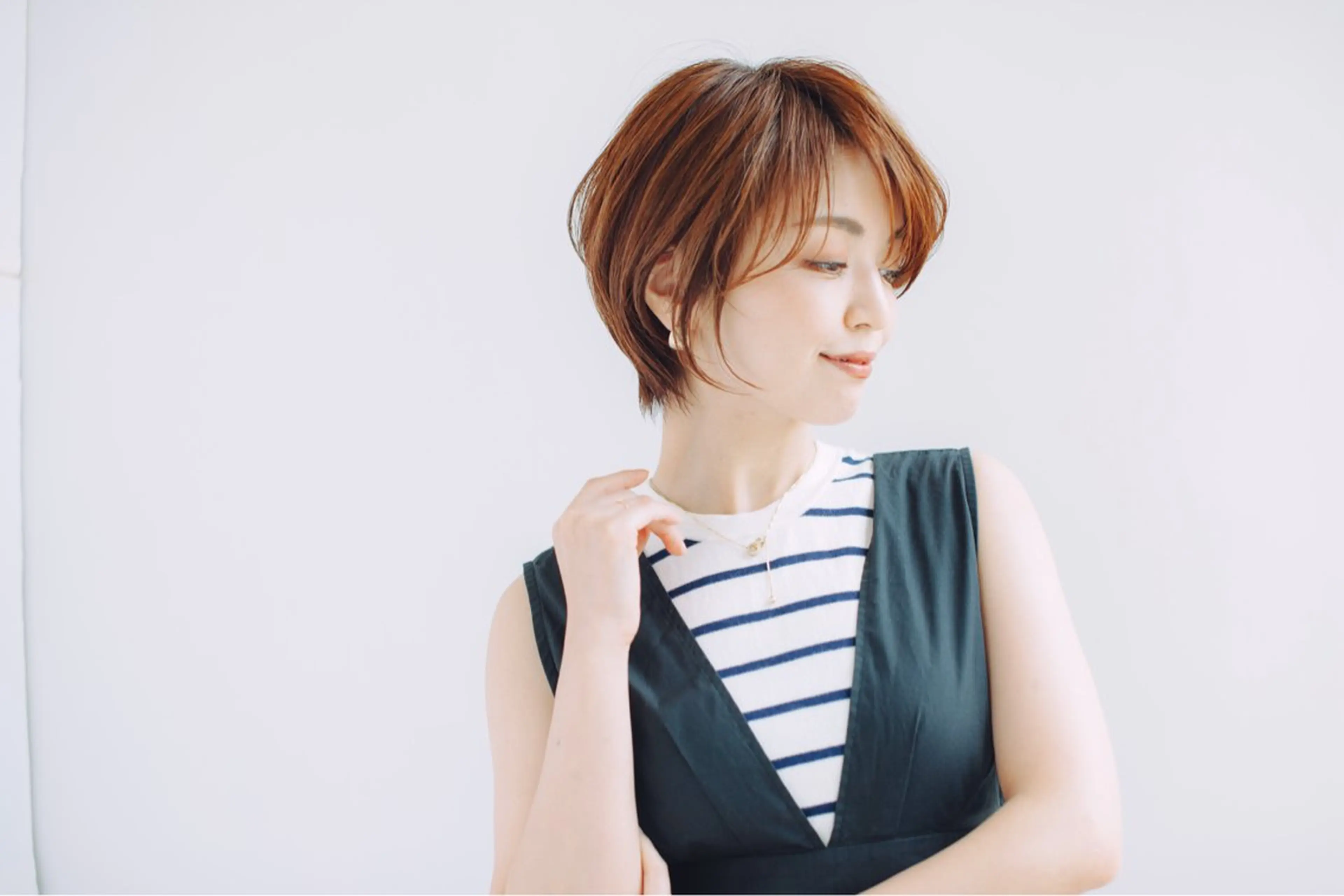 ショート 縮毛矯正/髪質改善 継続する美髪のヘアスタイル