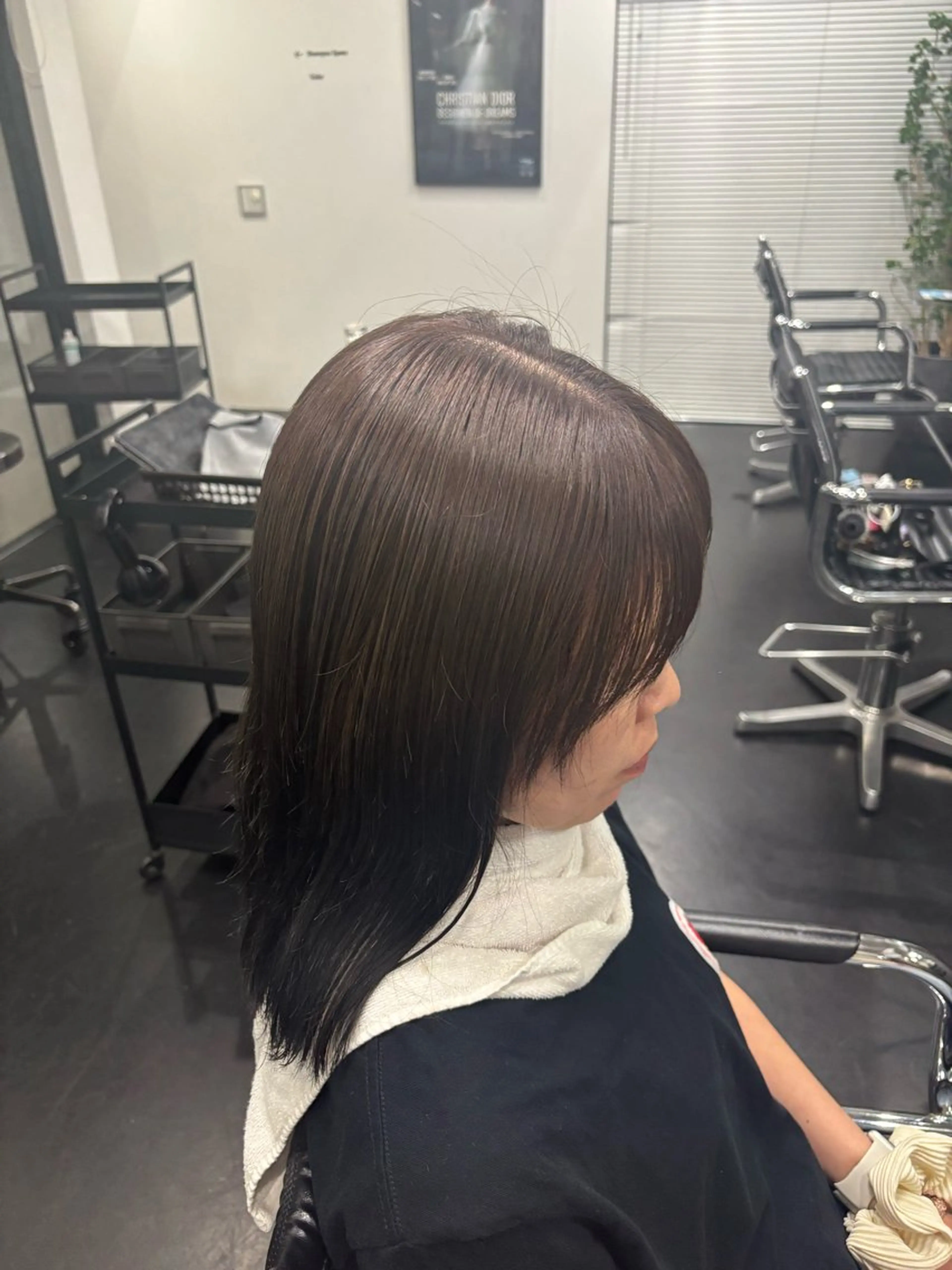 ロング カラー ブリーチモデル募集 古内柊のヘアスタイル