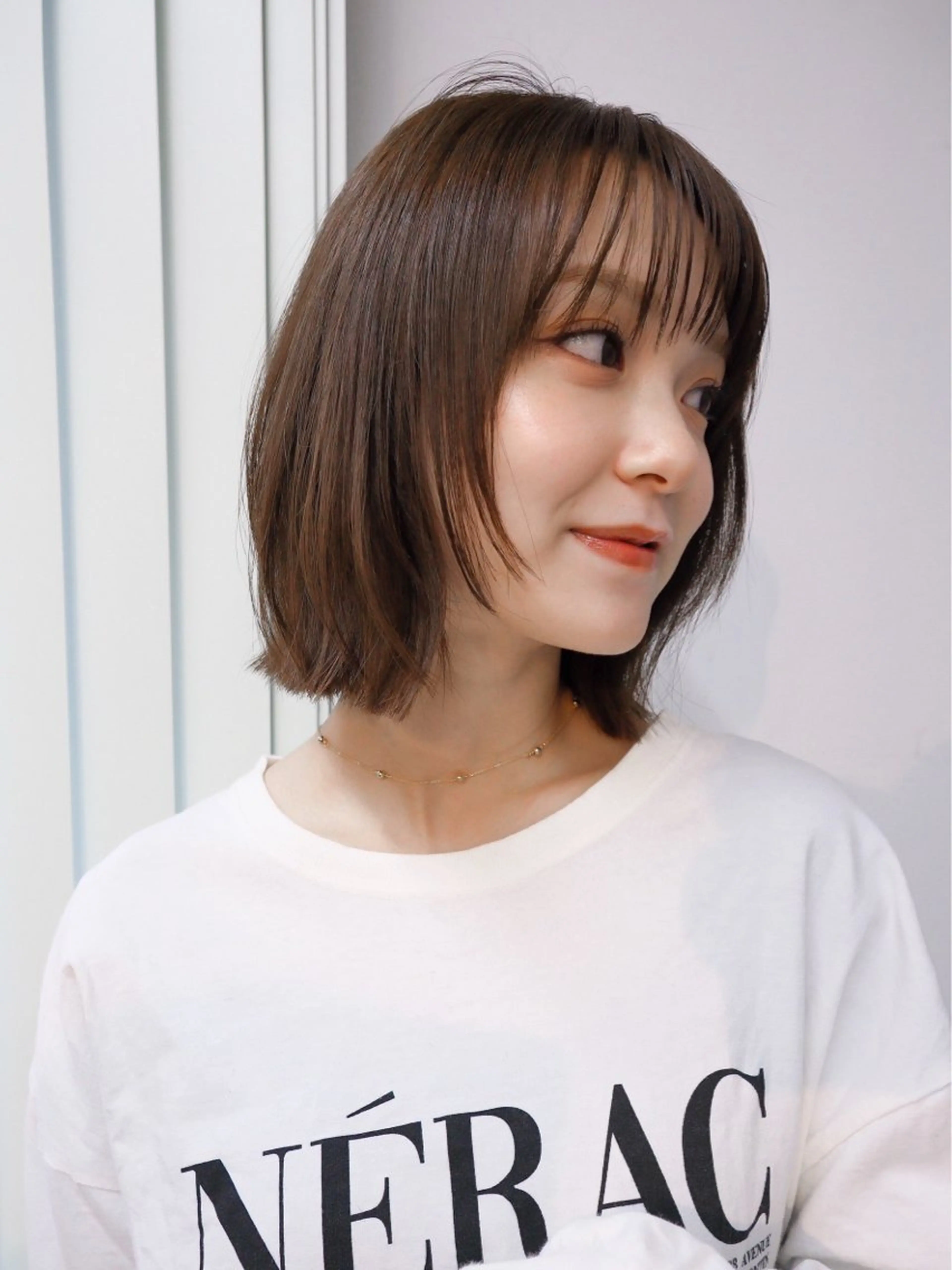 ミディアム カラー ブラウンカラー チョコレートブラウン ココアブラウン ナチュラルブラウン カット ヘアカラー トリートメント ボブ/ミディアム 親しみやすさ/さくらのヘアスタイル