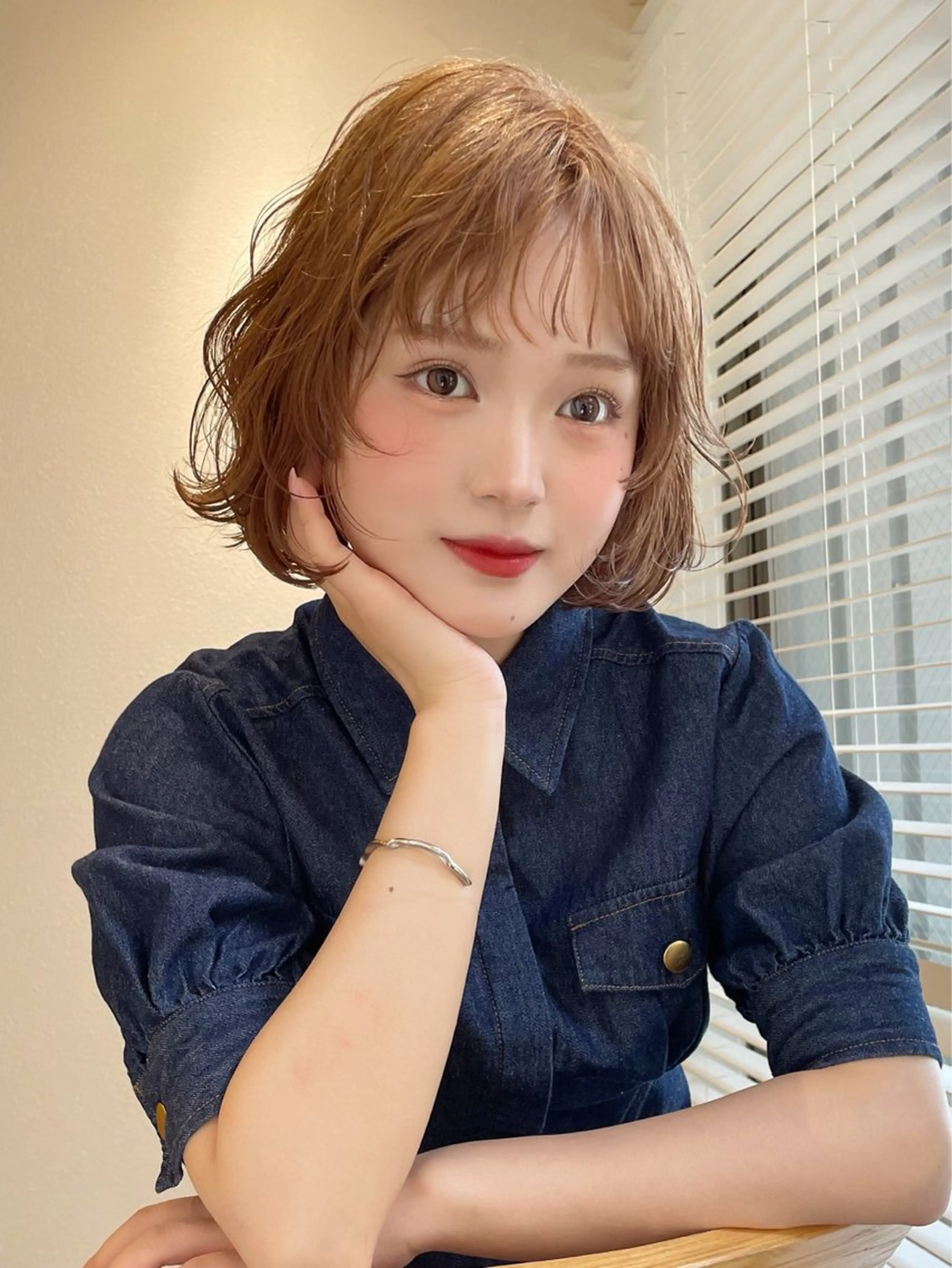 パーマ レイヤー/暖色カラー /パーマ/落合 歩夢のヘアスタイル