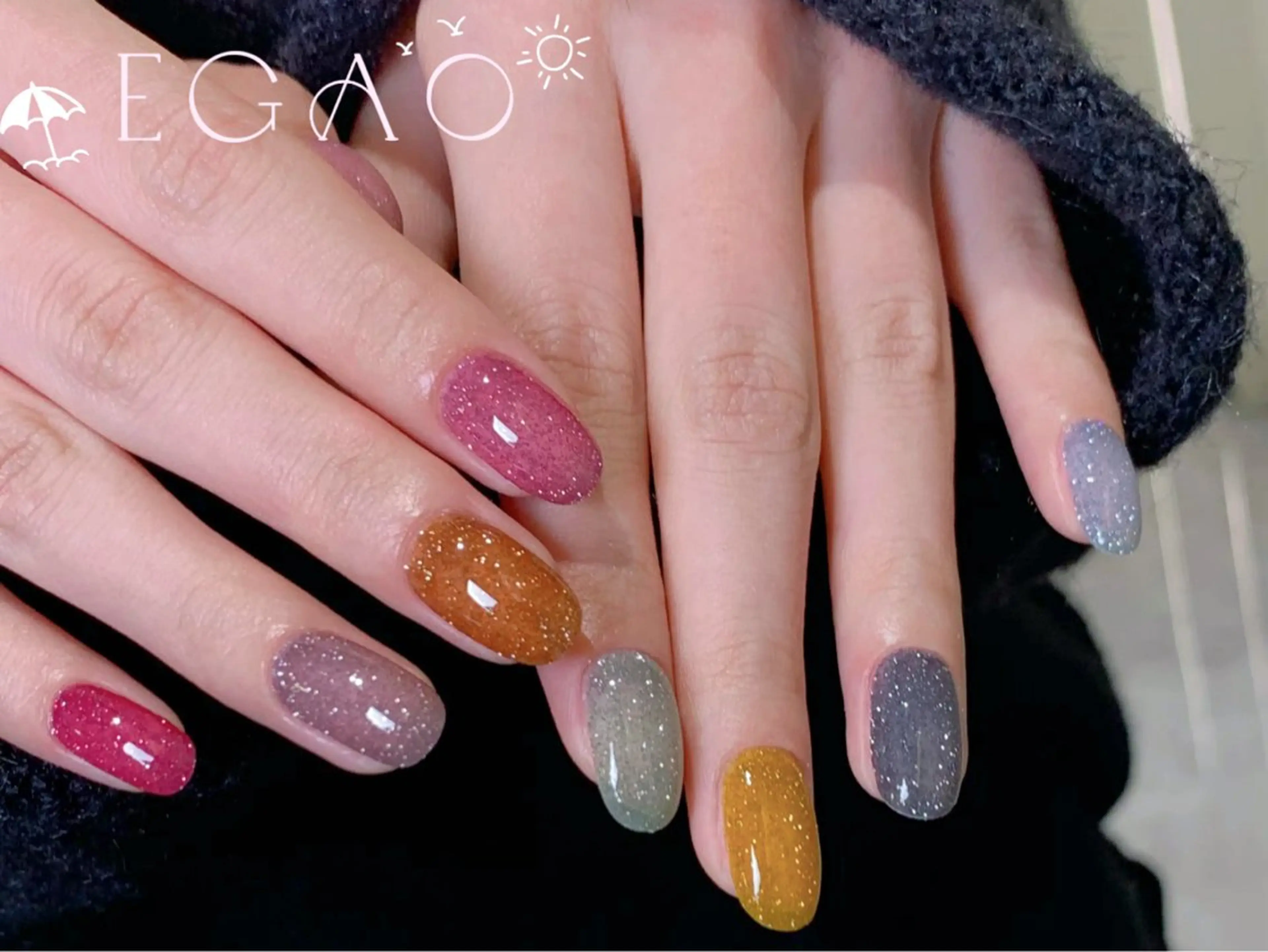 ネイル アートネイル フットネイル フレンチネイル ジェルネイル グラデーション ハンドネイル Egao Nail錦糸町店のネイルデザイン
