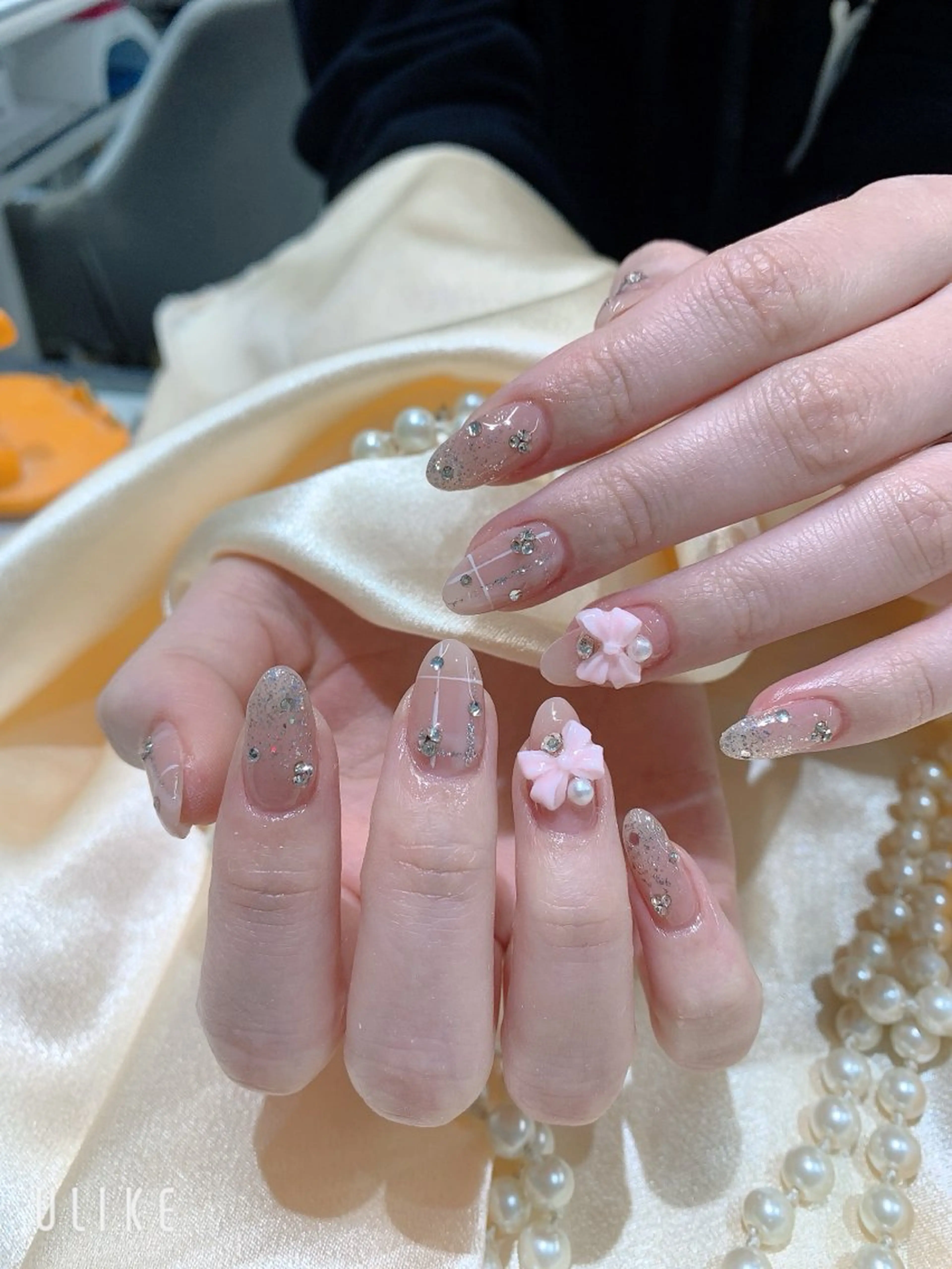 ネイル ネイルサロンAiri 長さ出し·シンプルのネイルデザイン